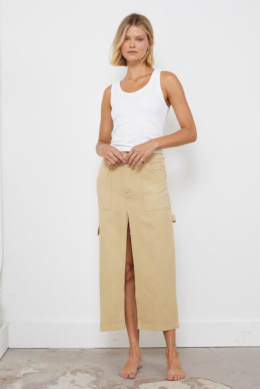 Indie Khaki Skirt