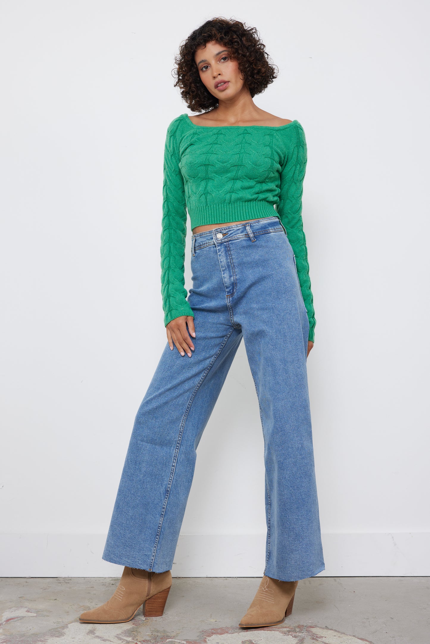 All Things Sweet Kelly Green Top