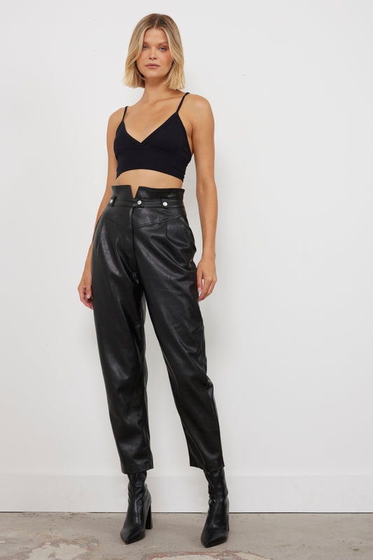 What’s Your Deal Black Leather Pants