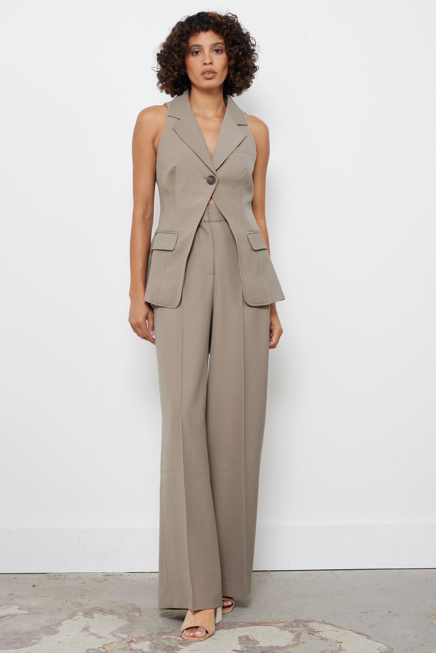 Penelope Taupe Trouser Pants