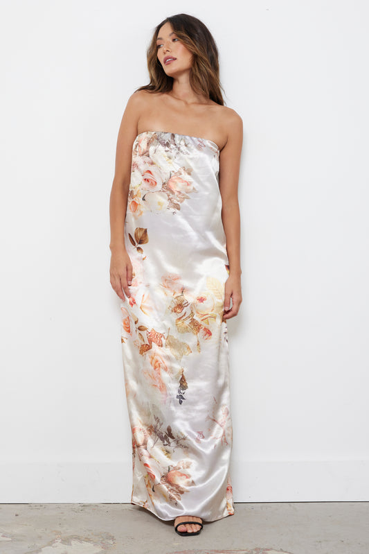 Surreal Moment Taupe Dress