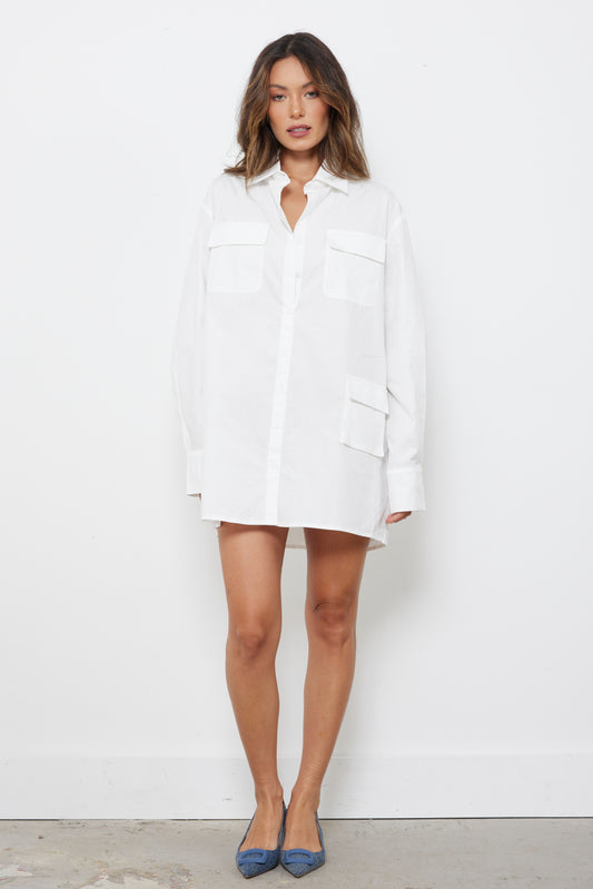 See You Tomorrow White Tunic Top