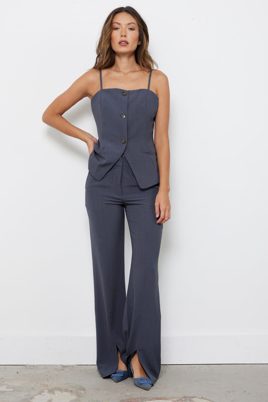 Tailored To You Grey Top