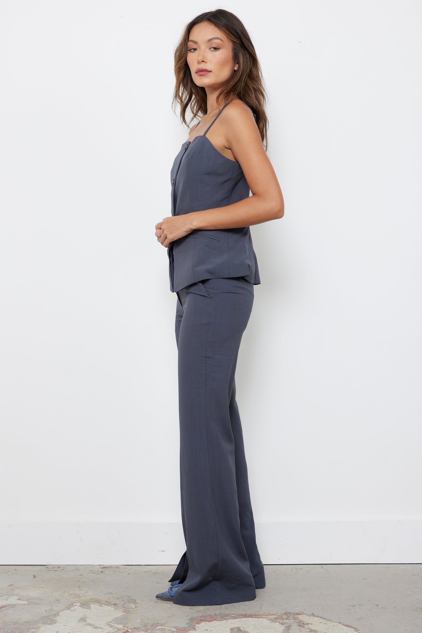 Tailored To You Grey Top
