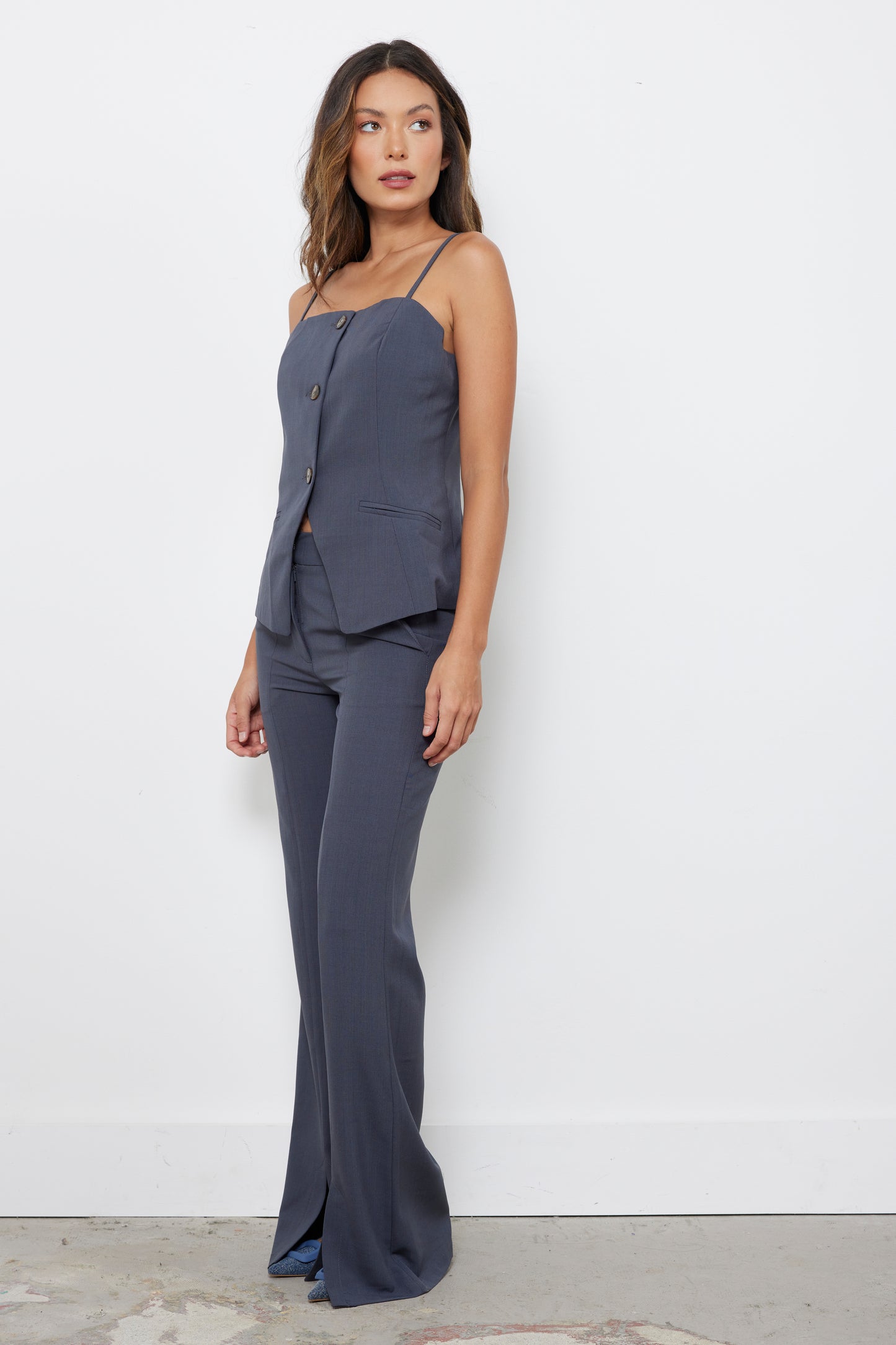 Tailored To You Grey Top
