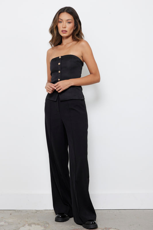Less Business More Pleasure Black Top