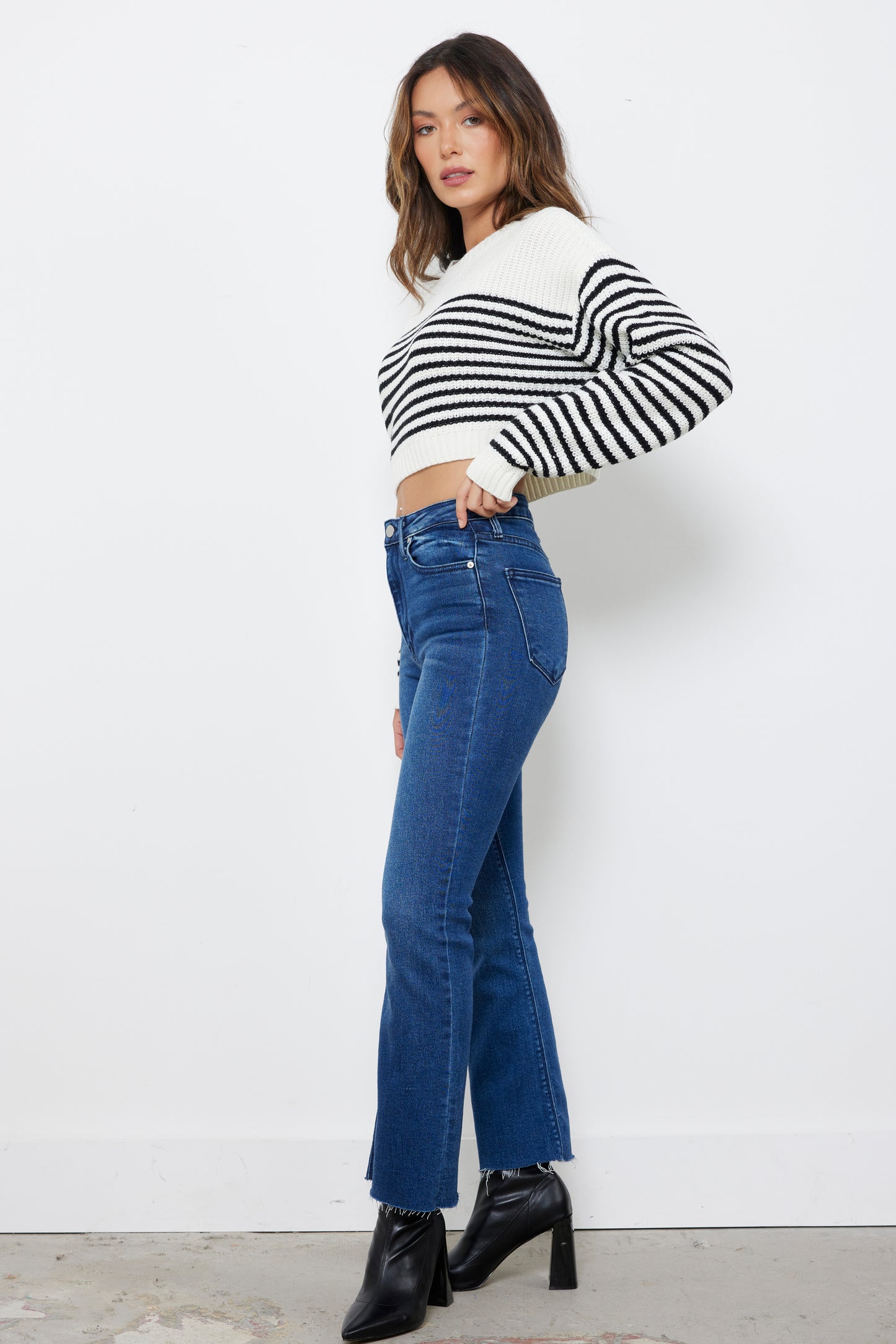 Nantucket Fall Off White Knit Top