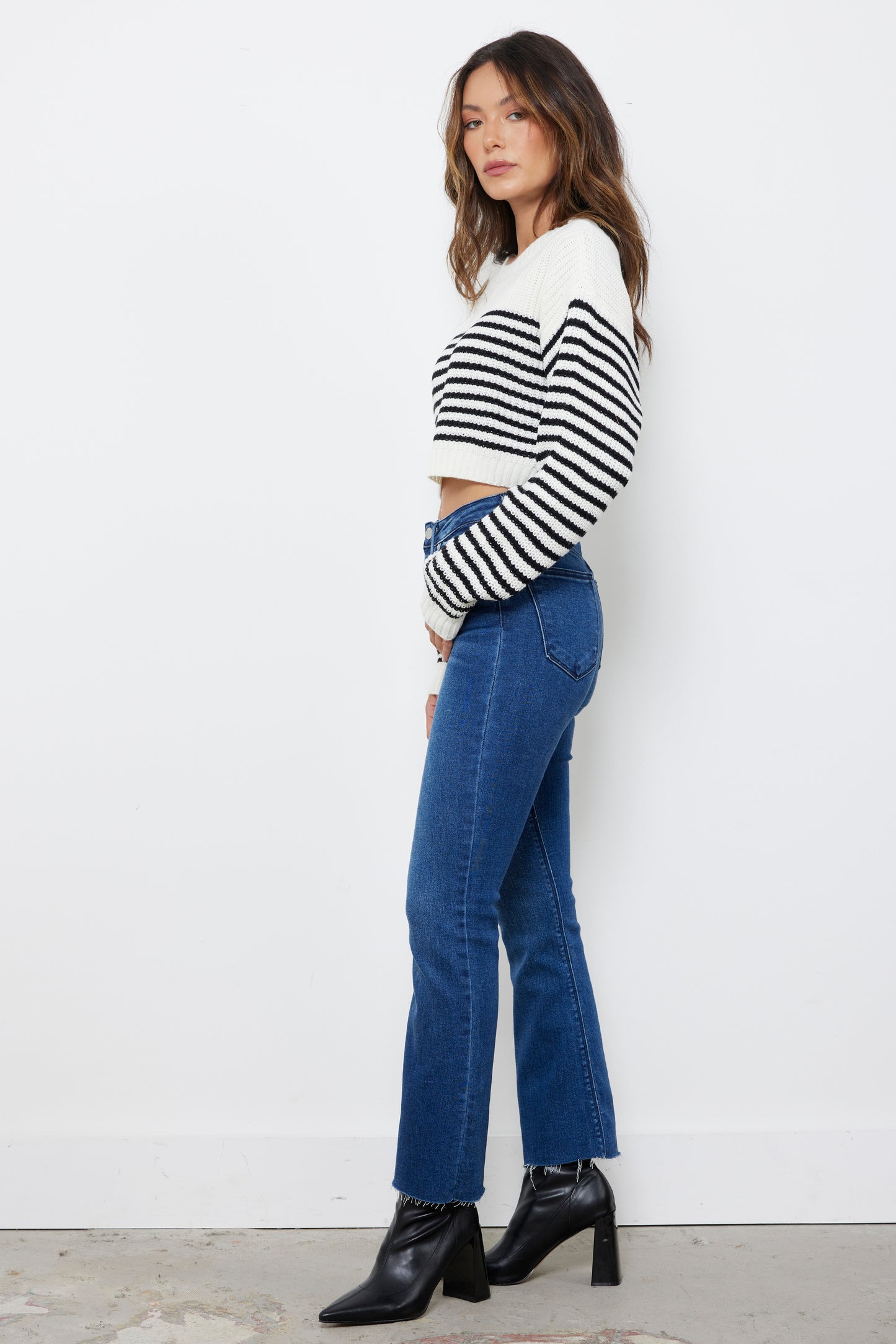 Nantucket Fall Off White Knit Top