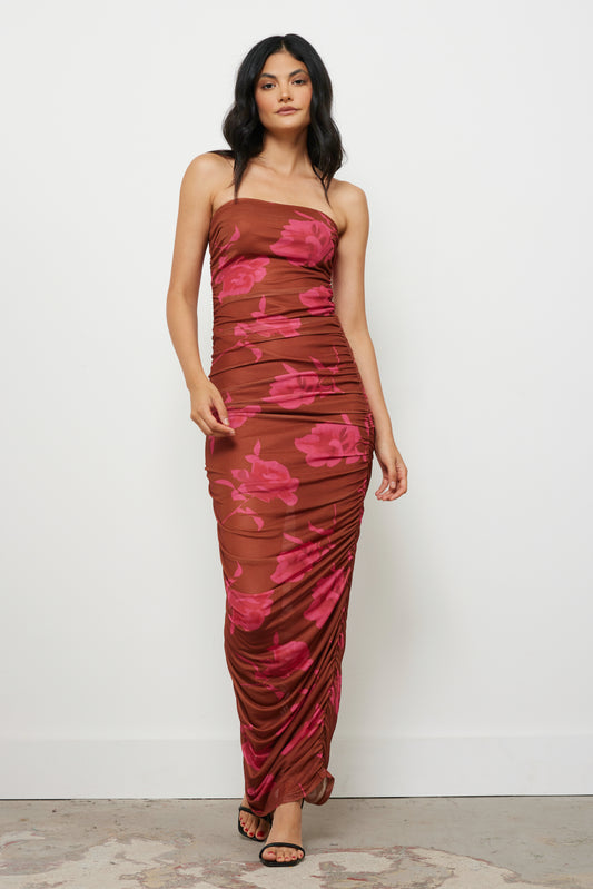 Always It Brown Pink Dress