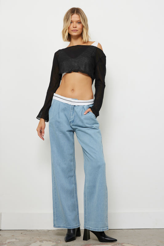 Watch Them Fold Medium Denim Pants
