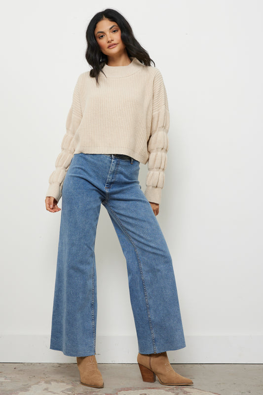 I Donut Care Oatmeal Knit Top