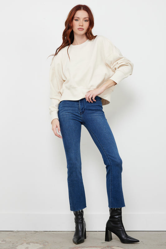 No Complaints Cream Pullover