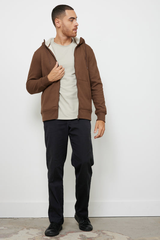Axel Men’s Brown Hooded Jacket