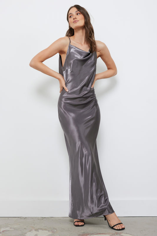 Fast Track Gunmetal Dress
