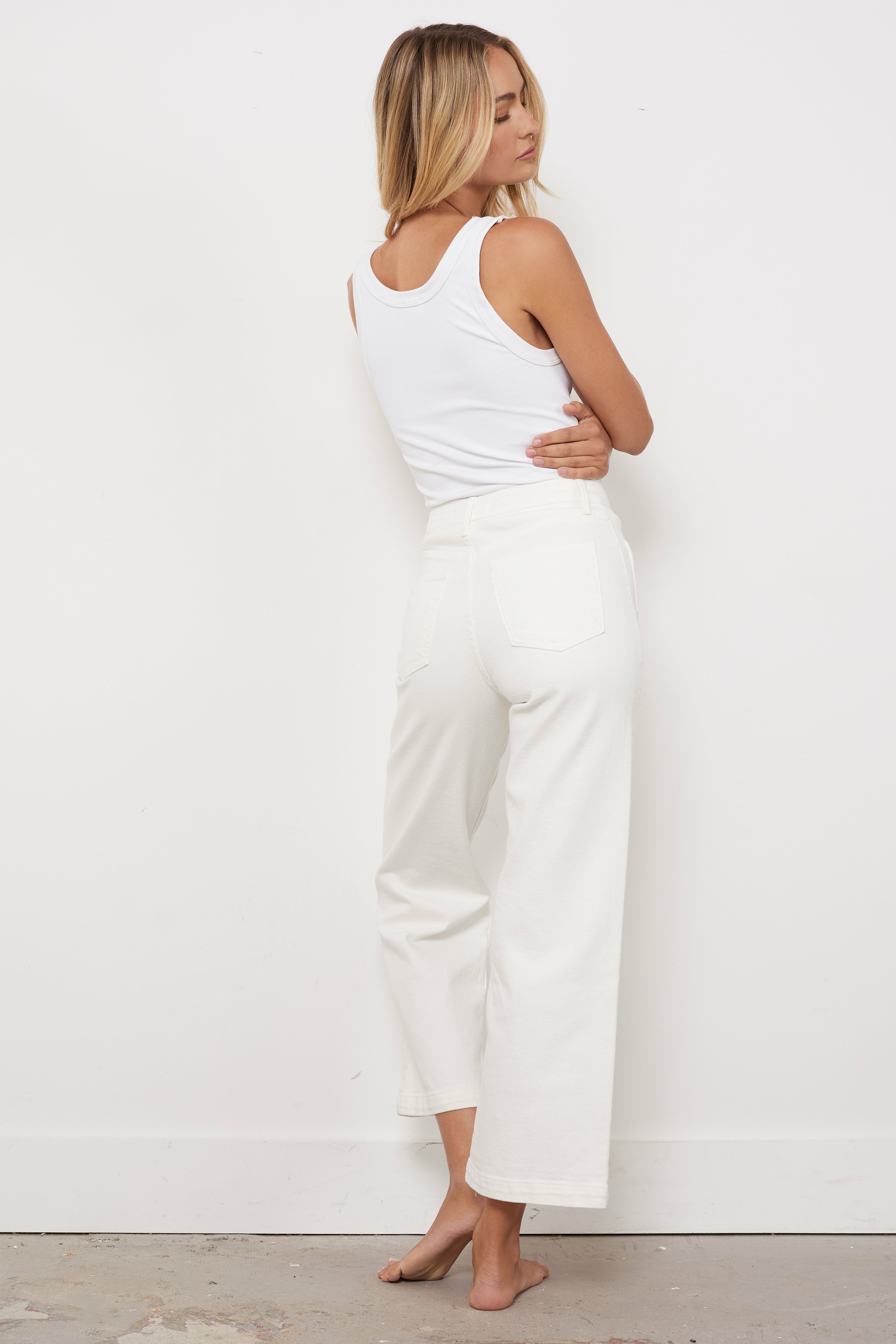 Pocket Dial Off White Jeans