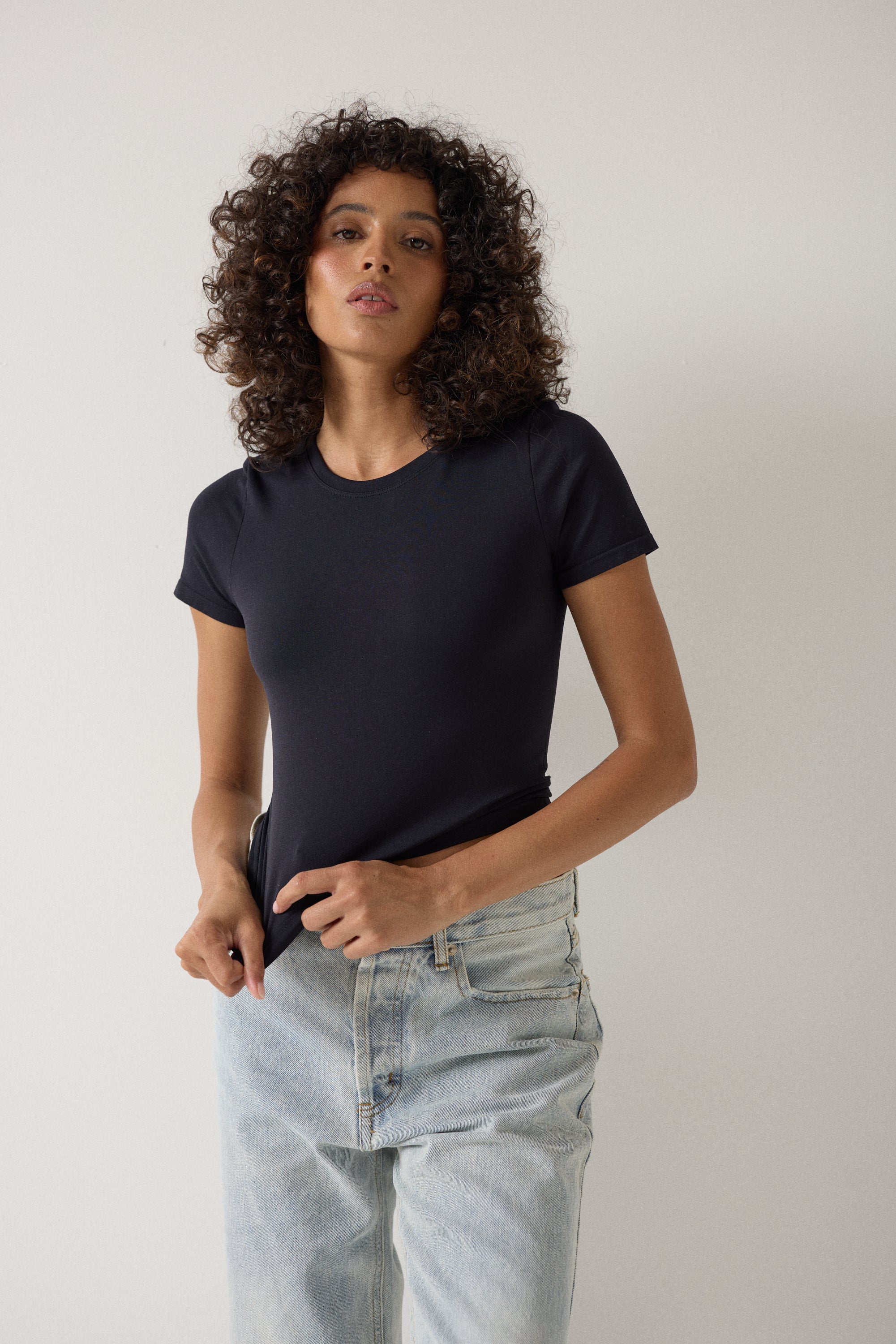 Just Chilling Black T-Shirt - Bobbles & Lace