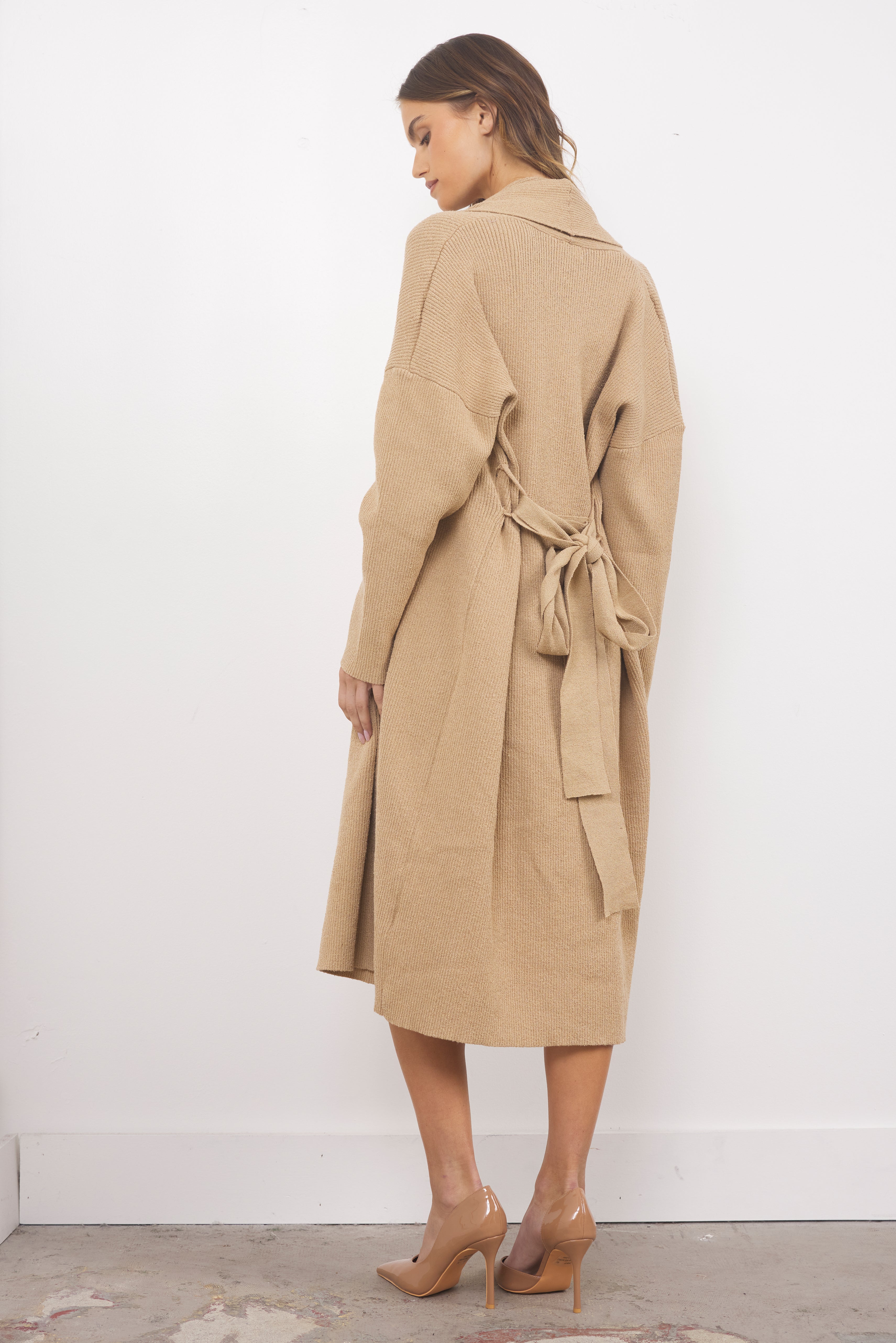 What’s A Girl To Do Taupe Dress Set