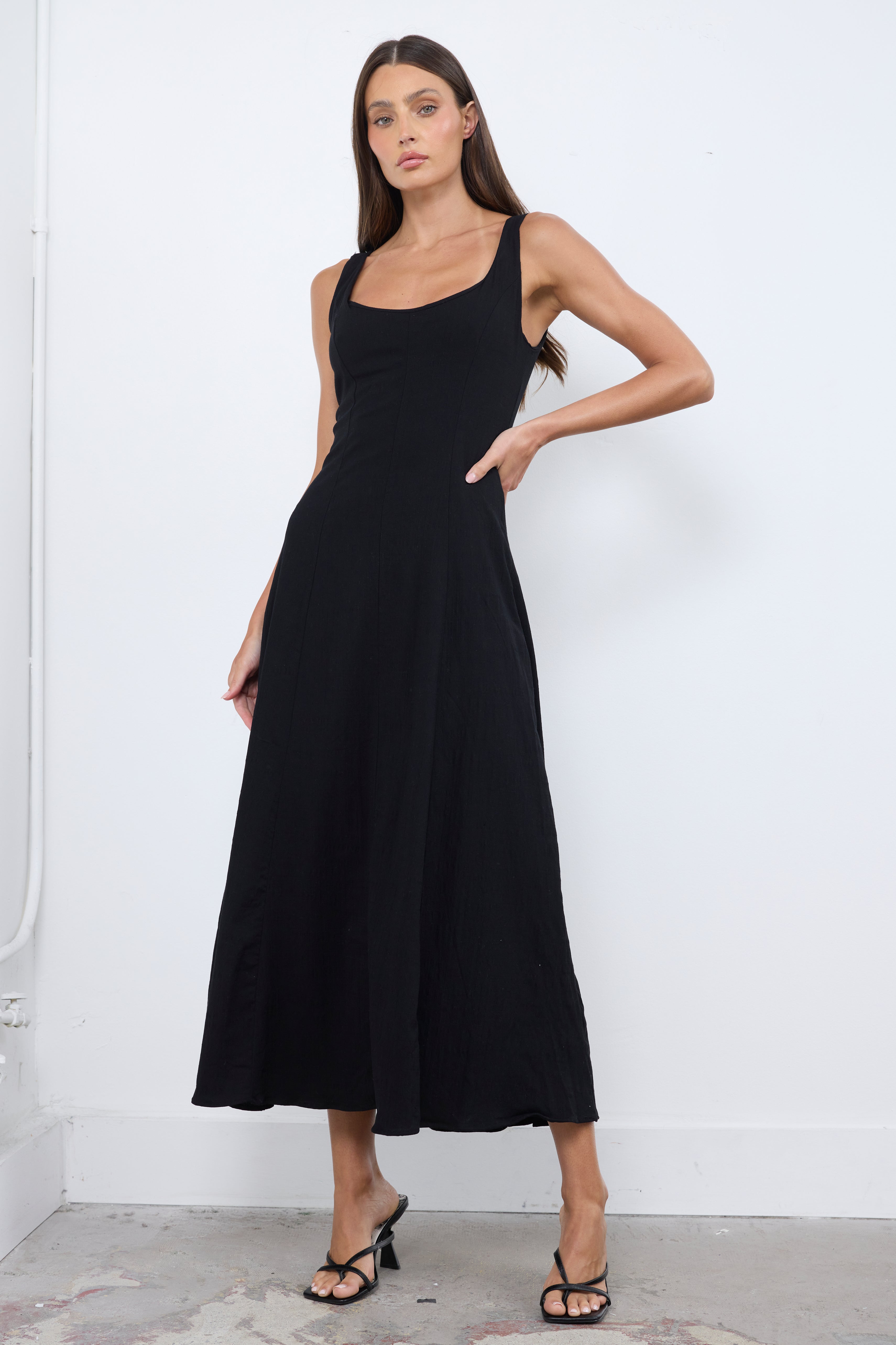 Soft Girl Era Black Dress