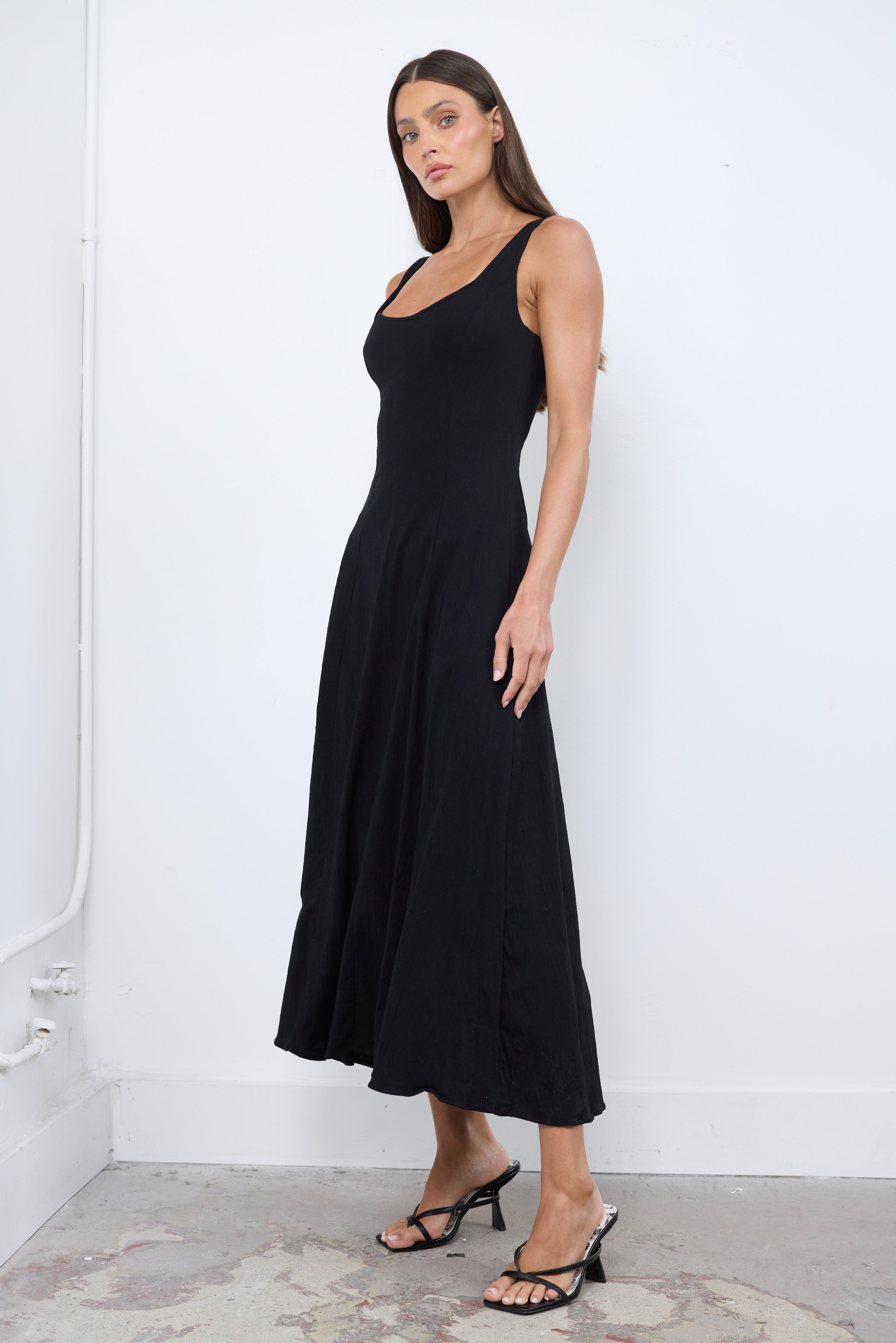 Soft Girl Era Black Dress