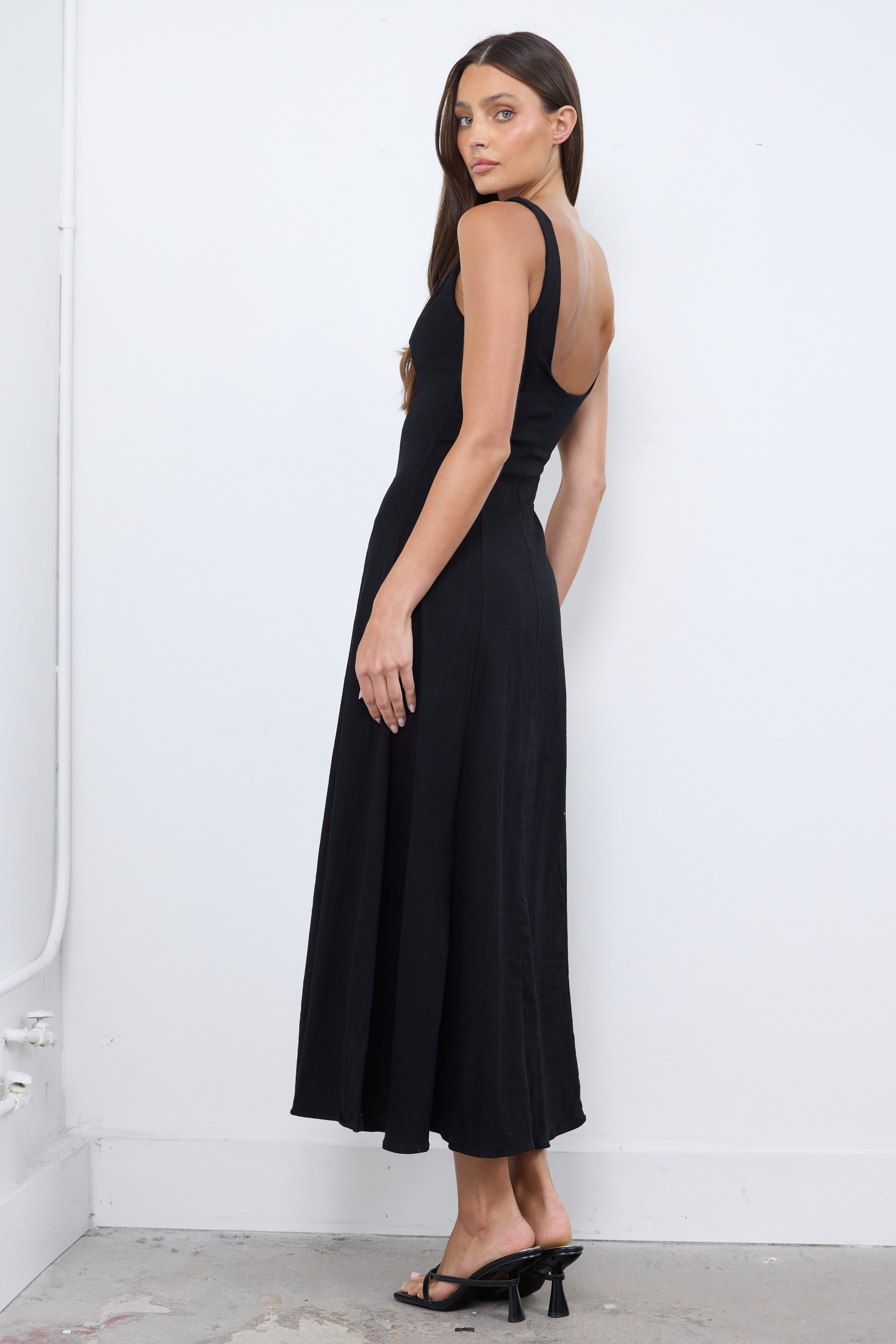 Soft Girl Era Black Dress