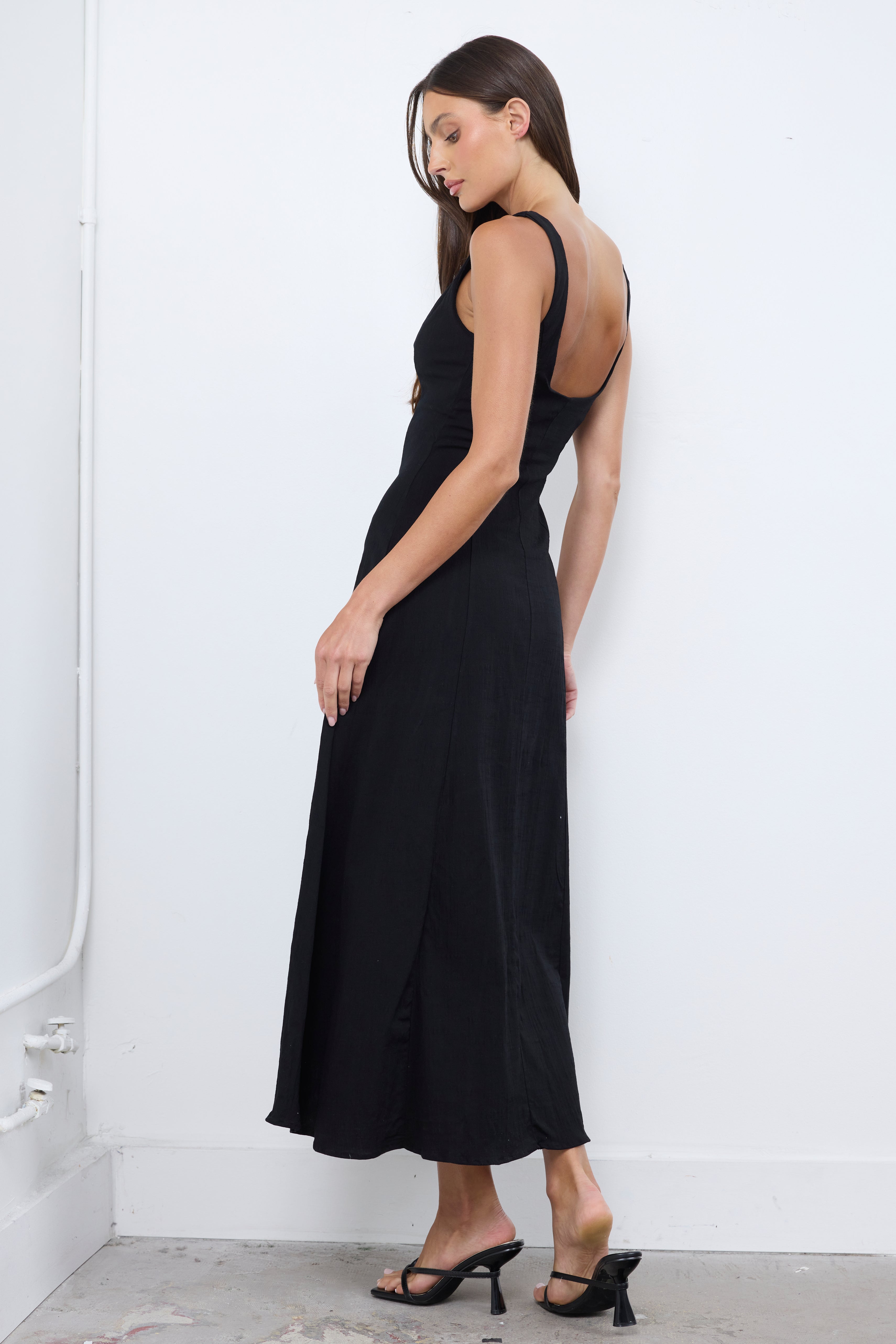 Soft Girl Era Black Dress