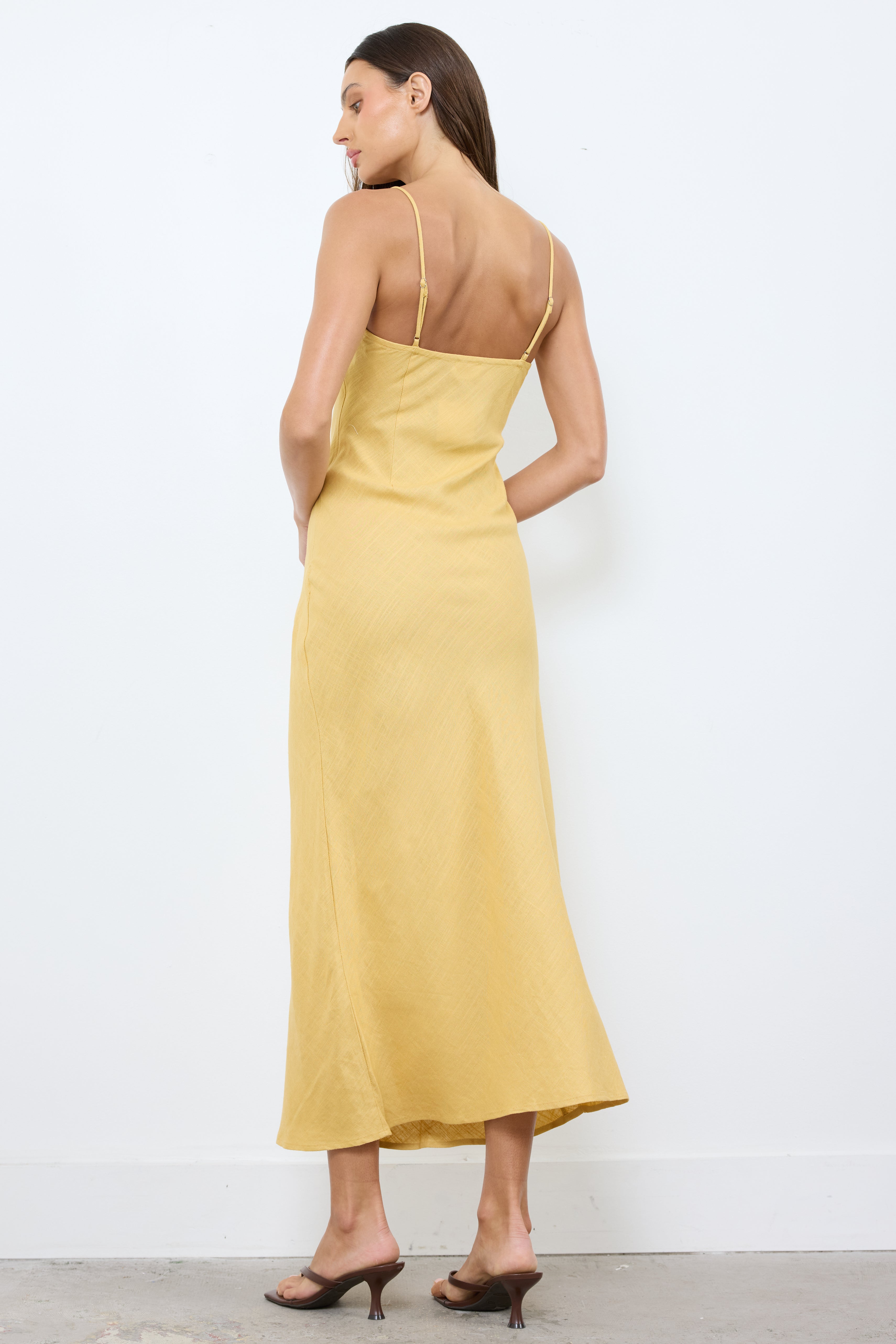 Open Book Honey Mustard Dress