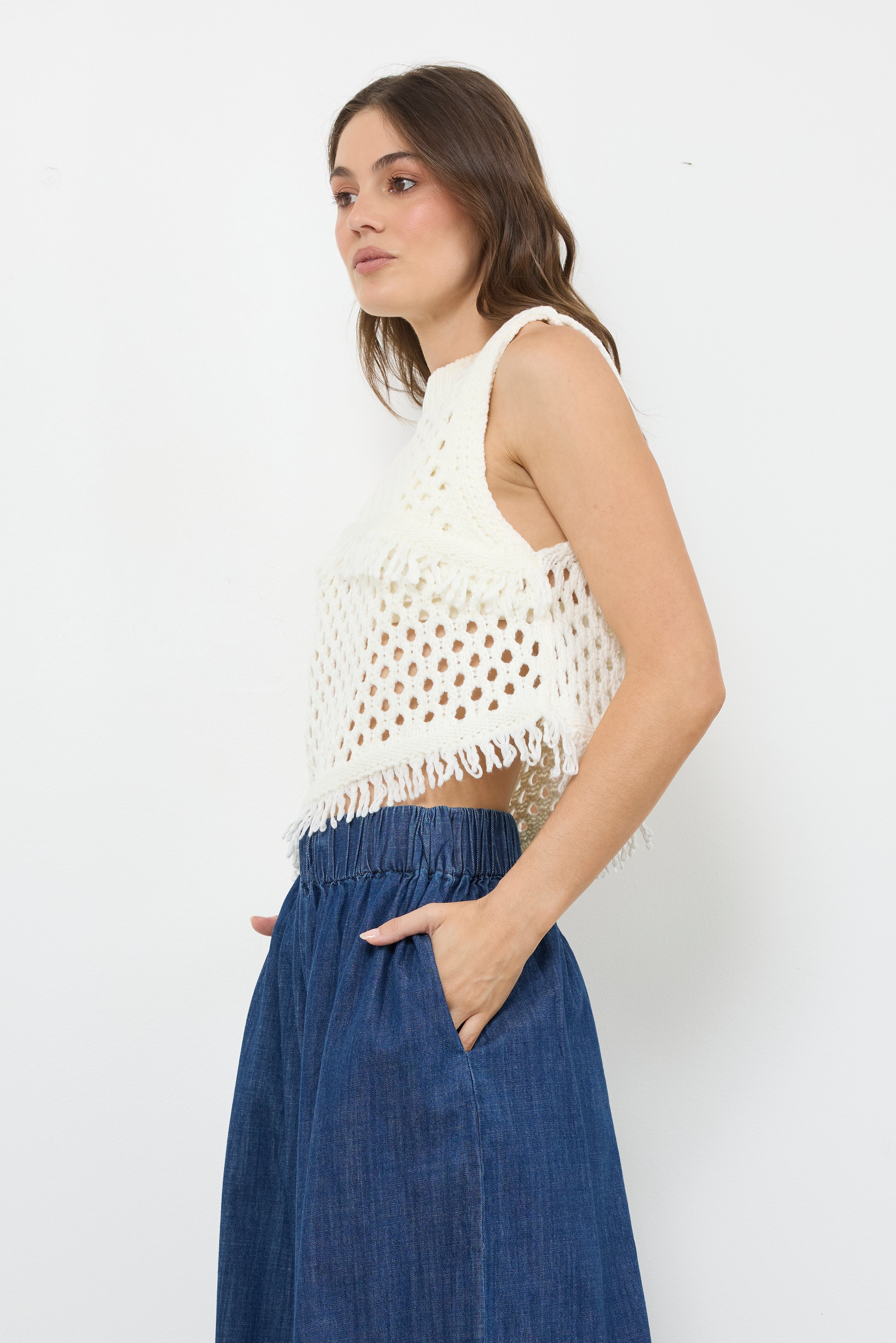 Peeping Tom Ivory Top