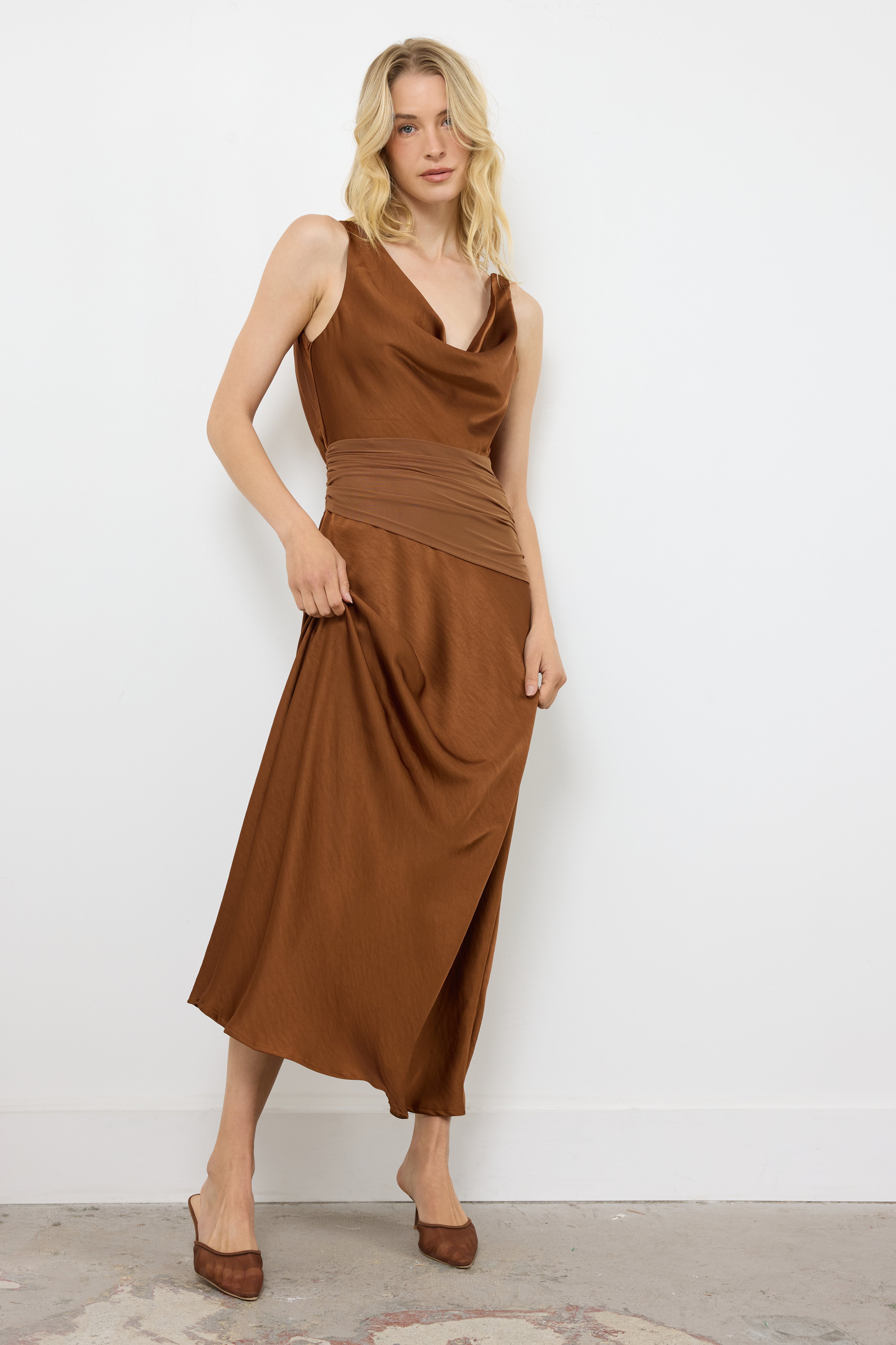 Take A Moment Cocoa Dress