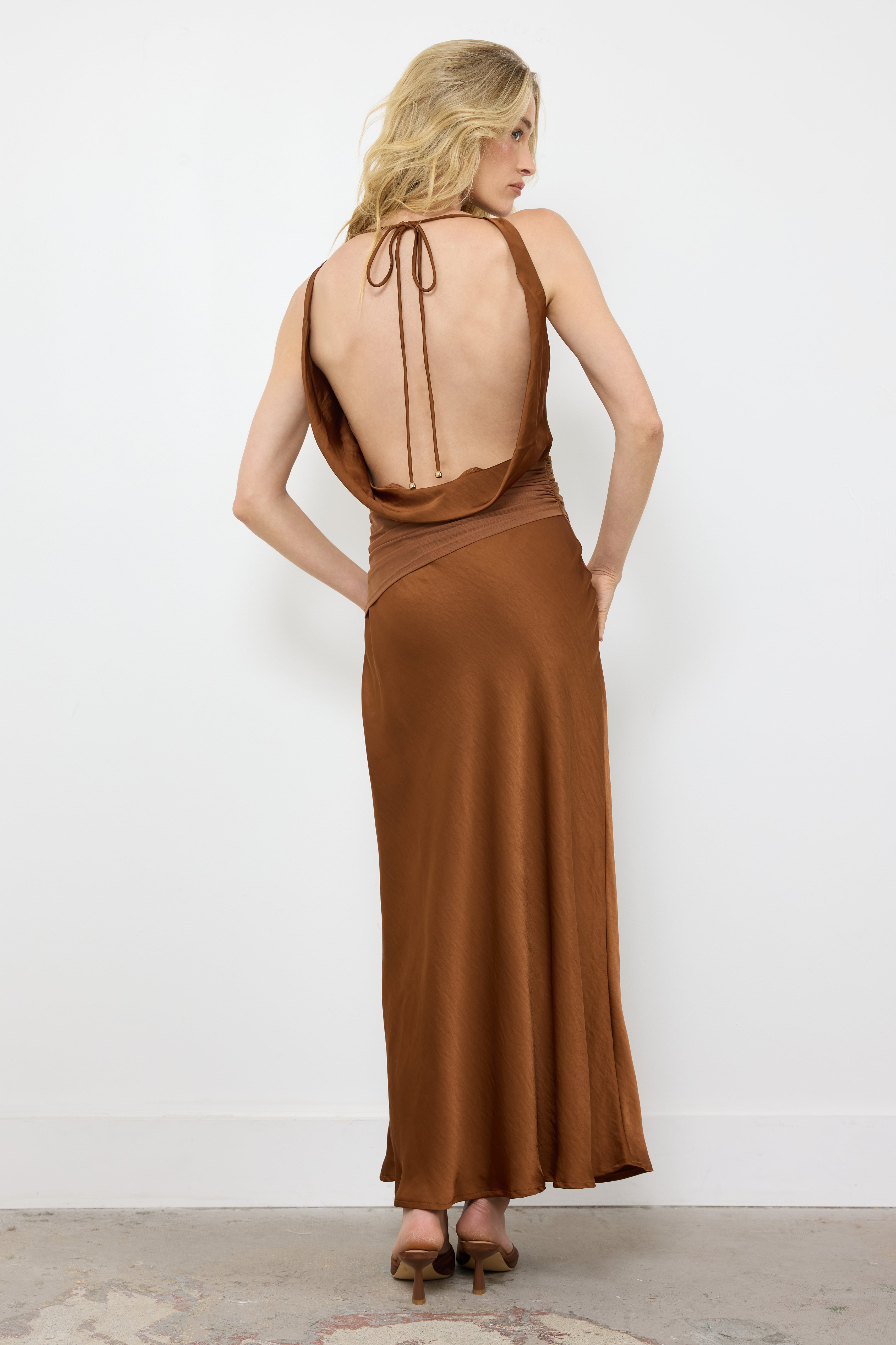 Take A Moment Cocoa Dress