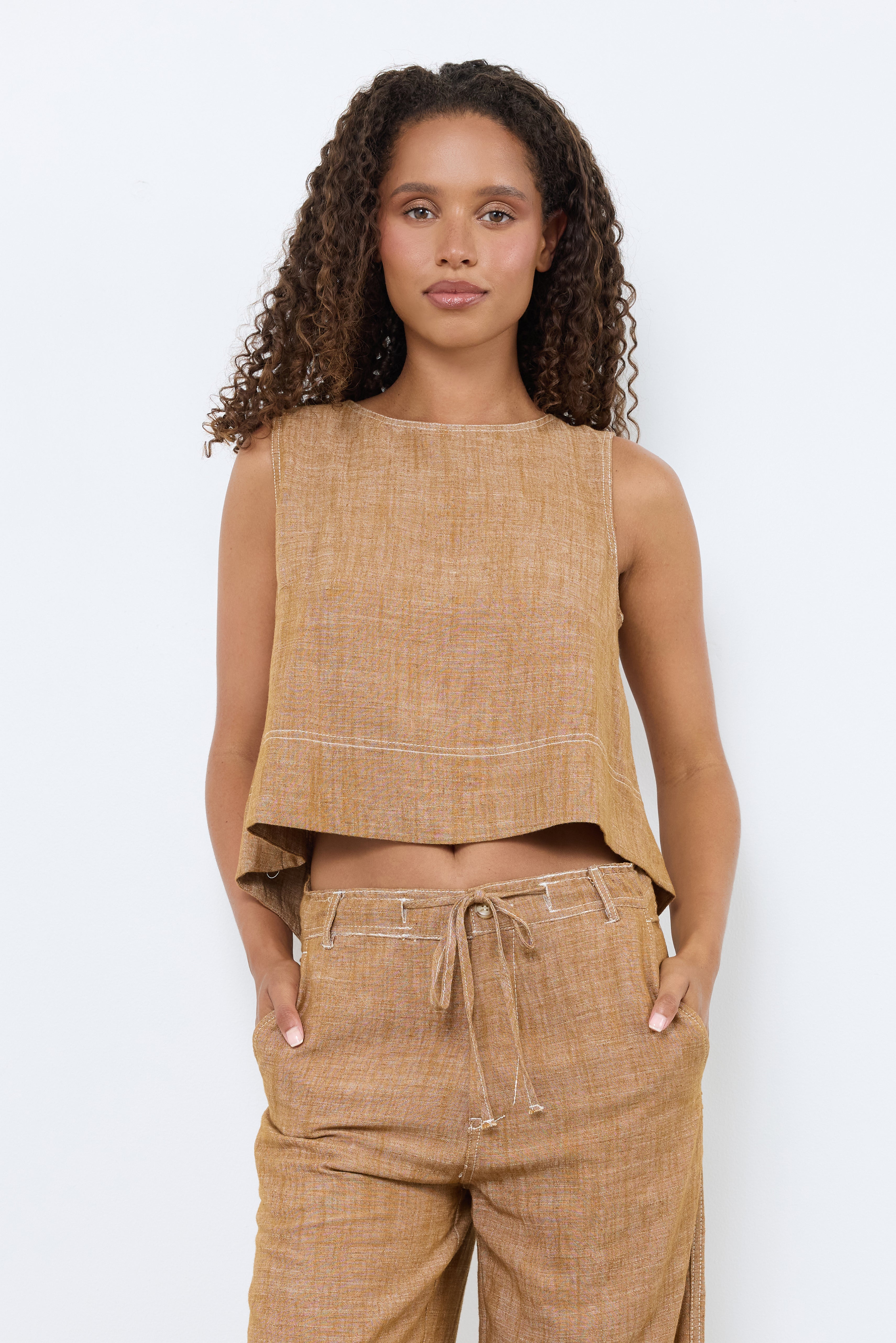 Imagining Things Brown Top