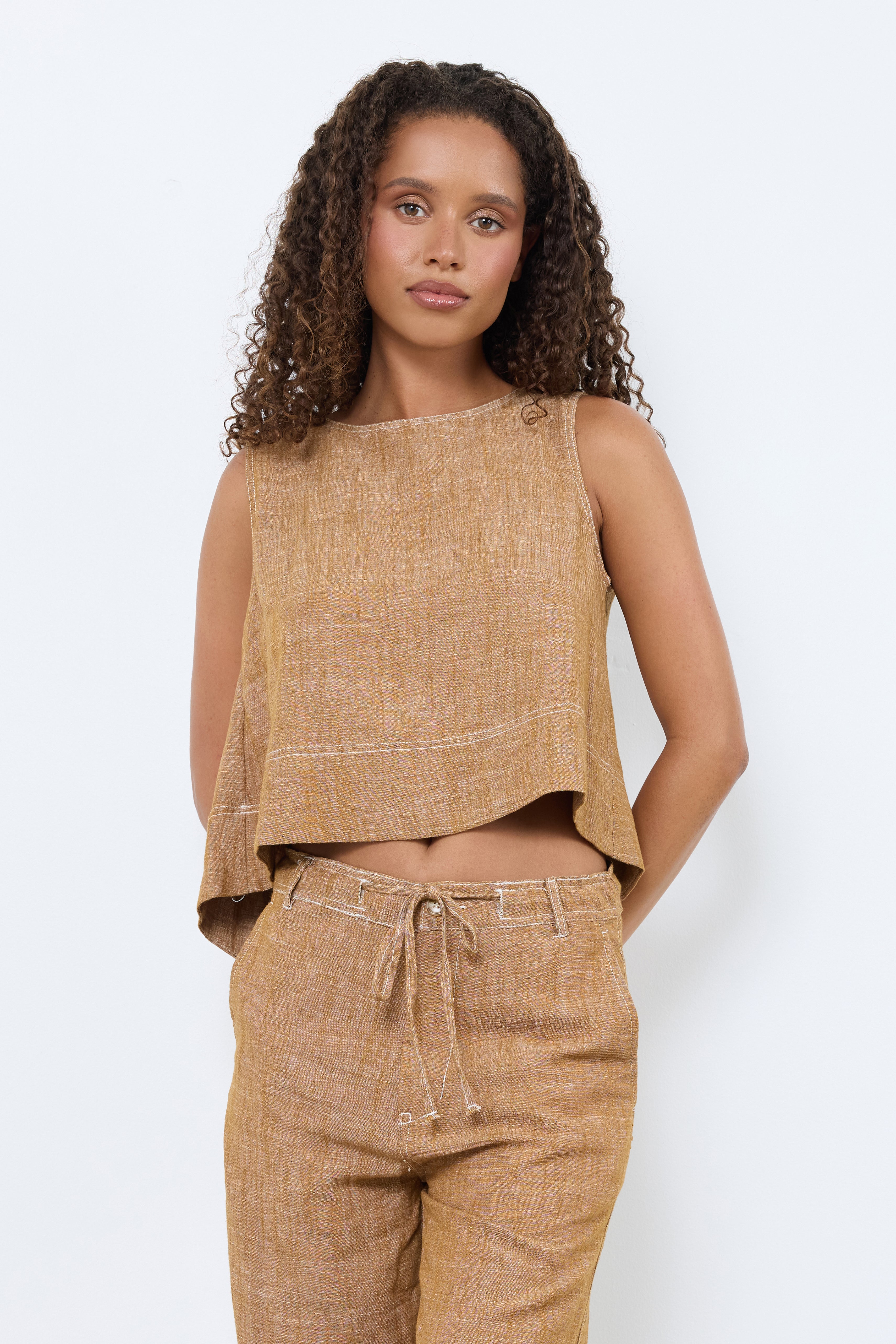 Imagining Things Brown Top