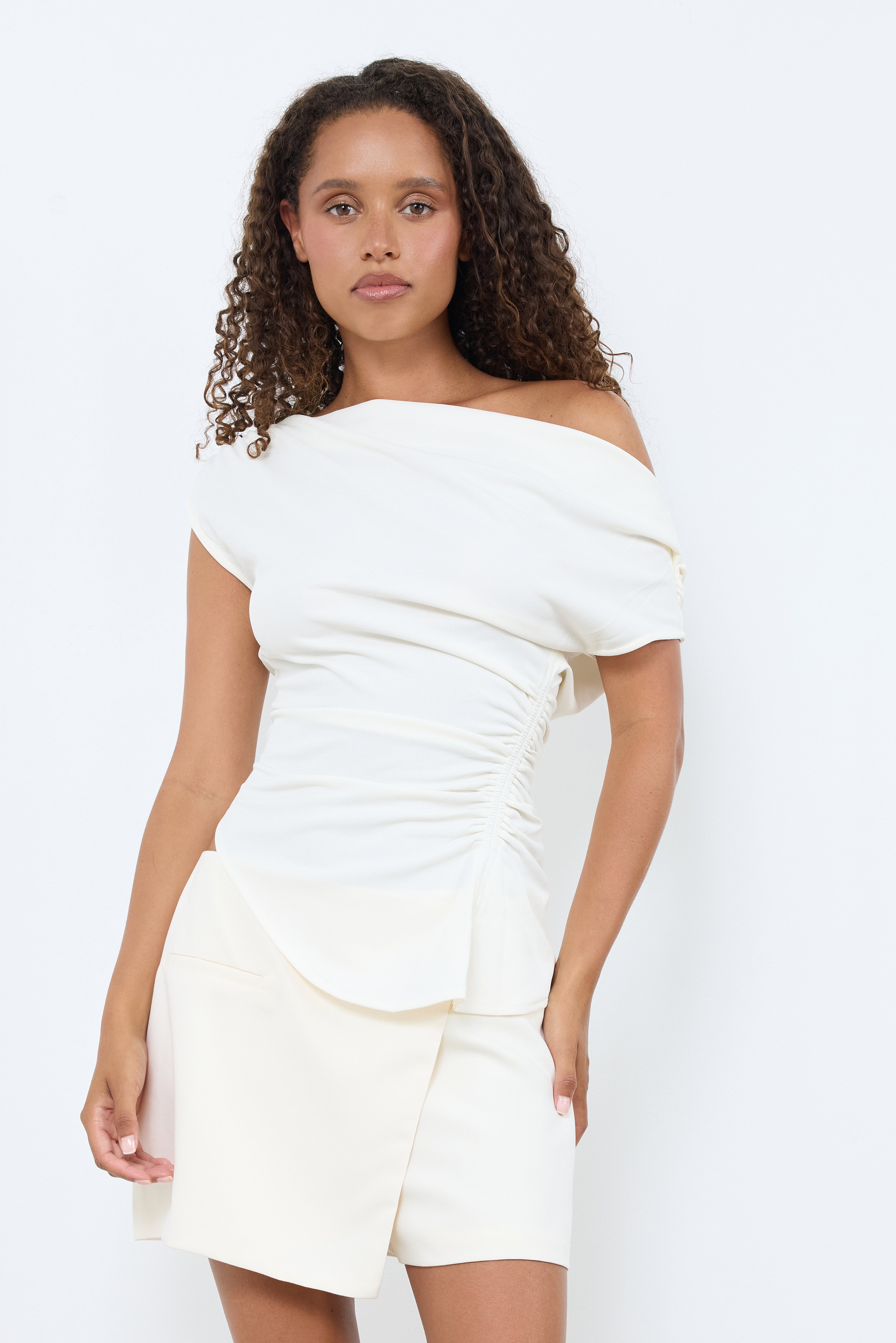 Go About Your Day Off White Top