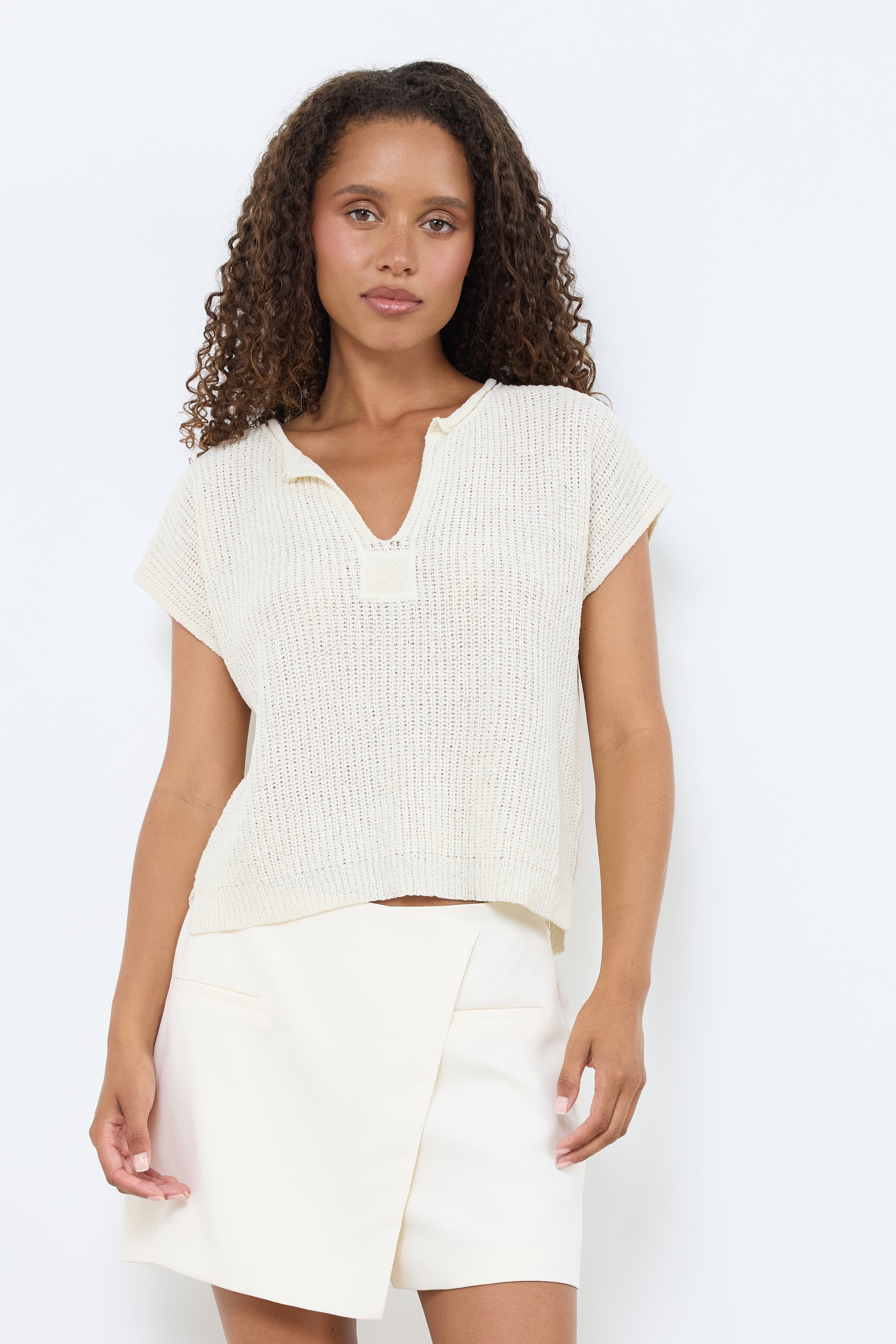 Prep In My Step Cream Knit Top