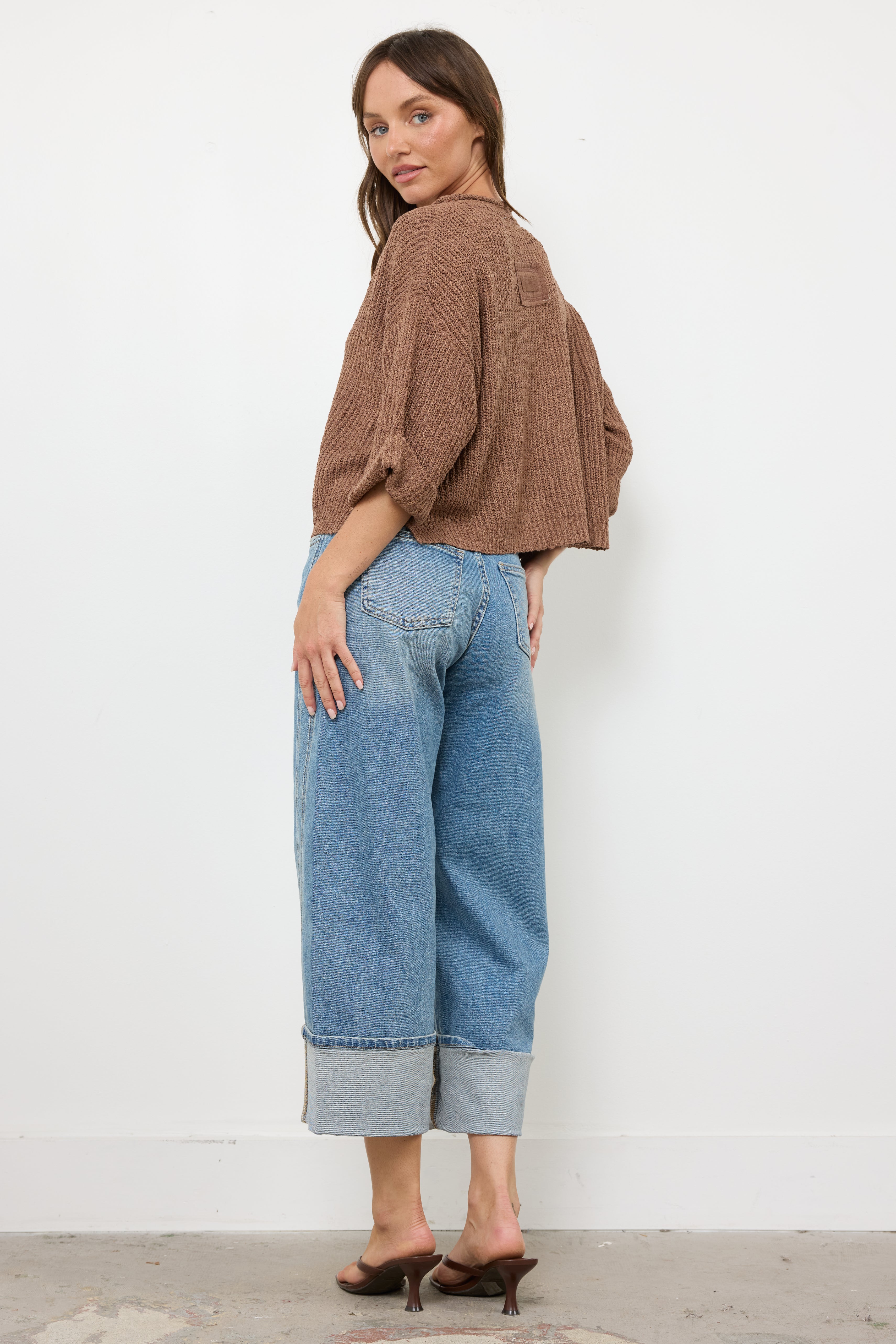Seams To Be Medium Denim Barrel Jeans