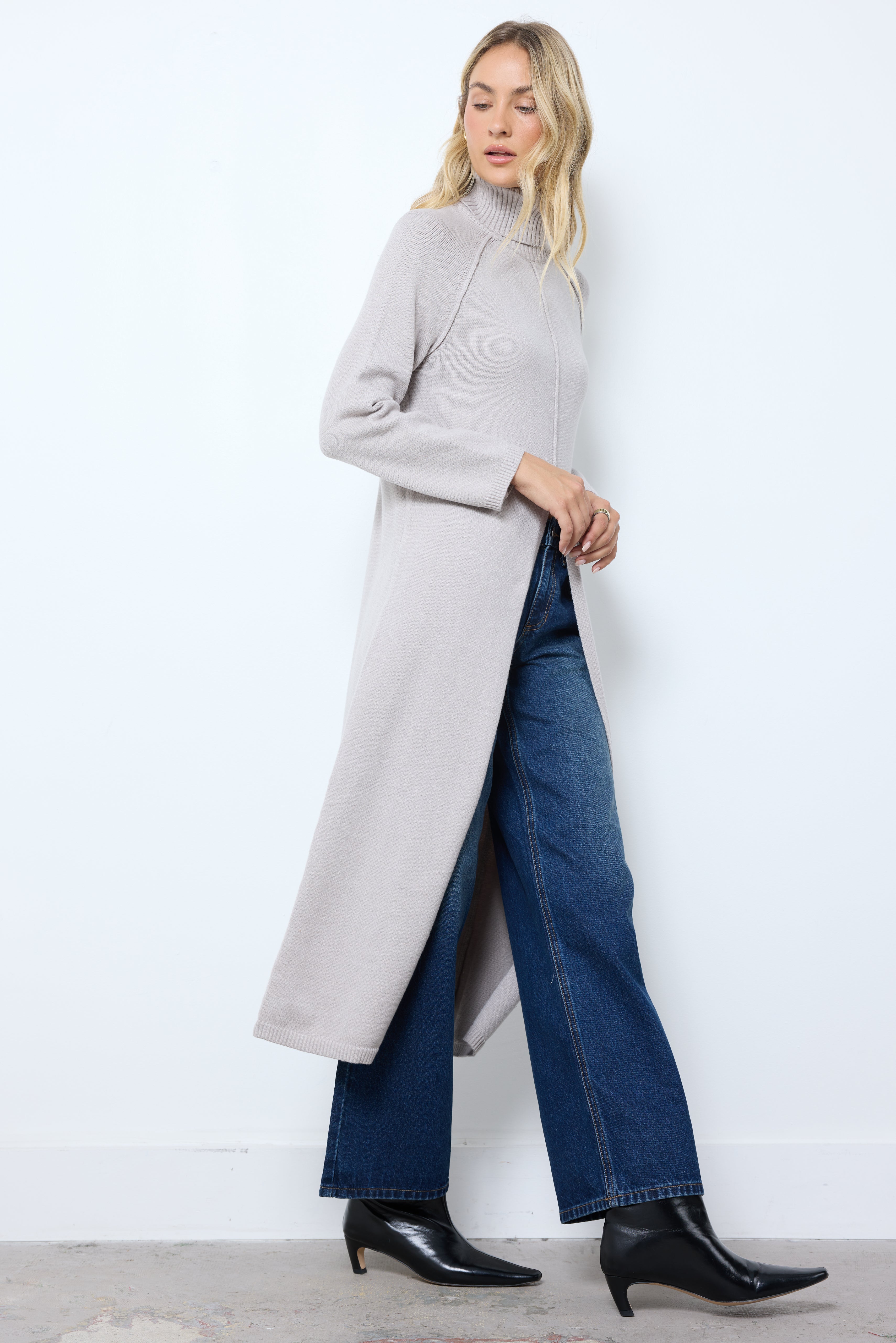 Going Far Mushroom Knit Top