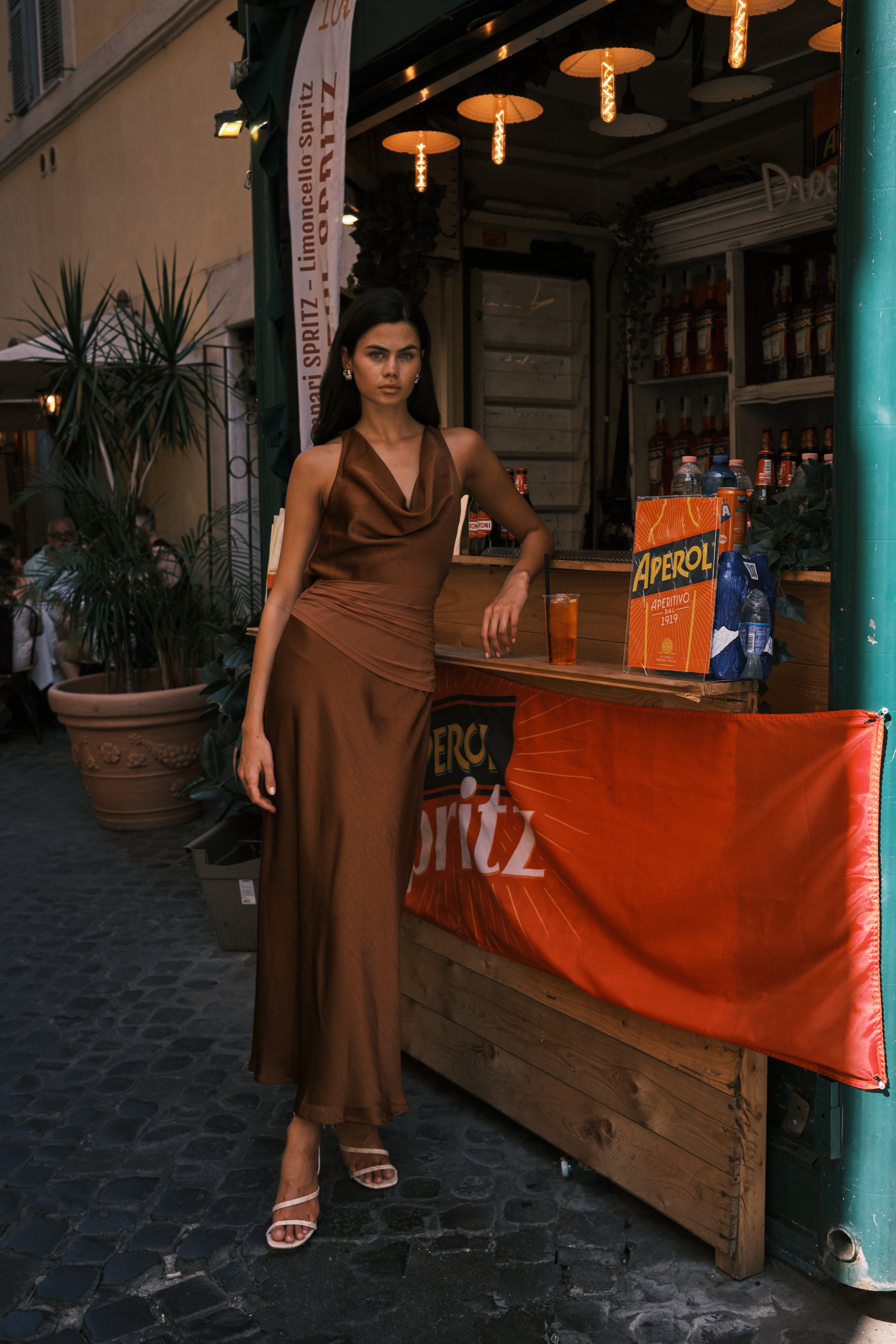 Take A Moment Cocoa Dress