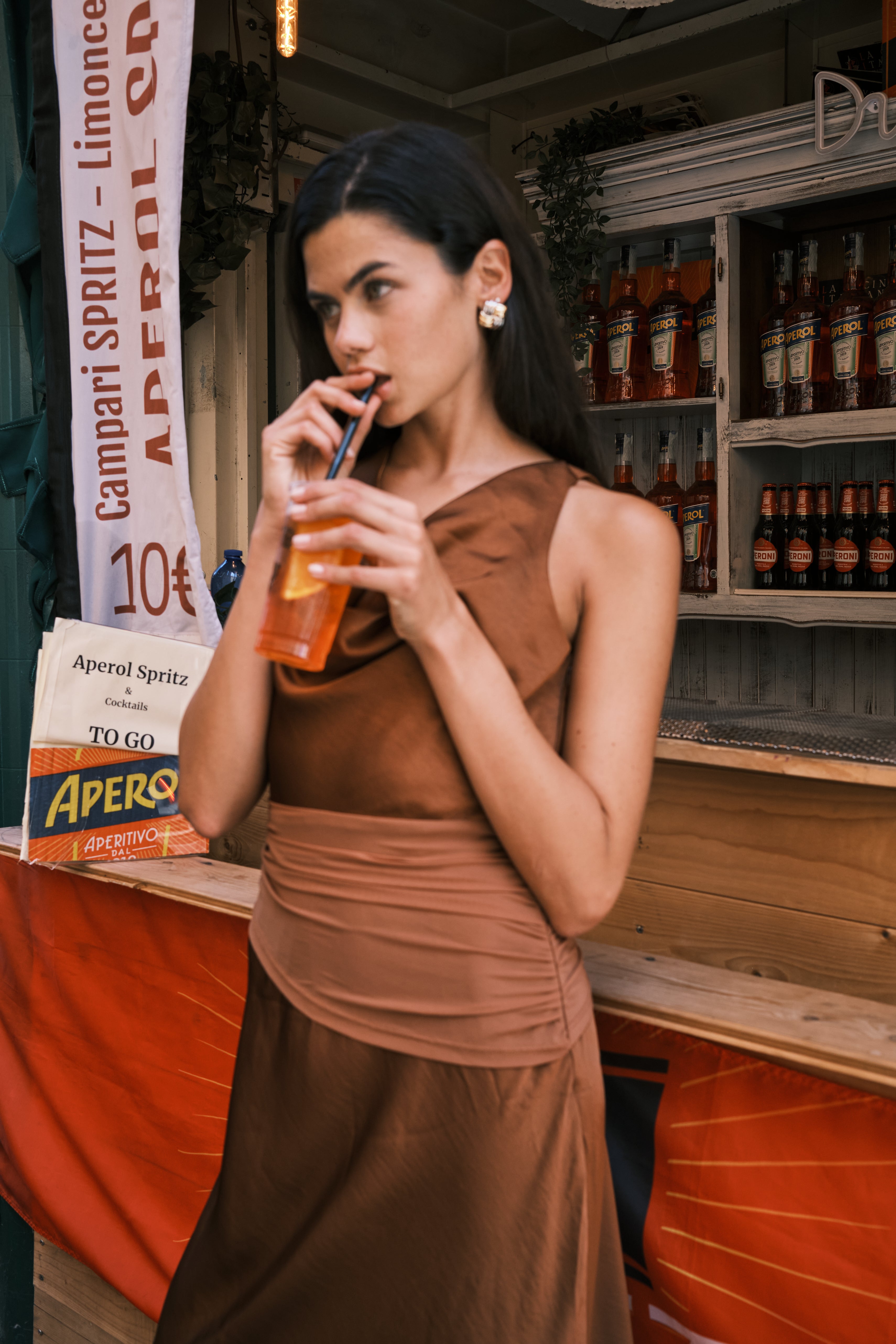 Take A Moment Cocoa Dress