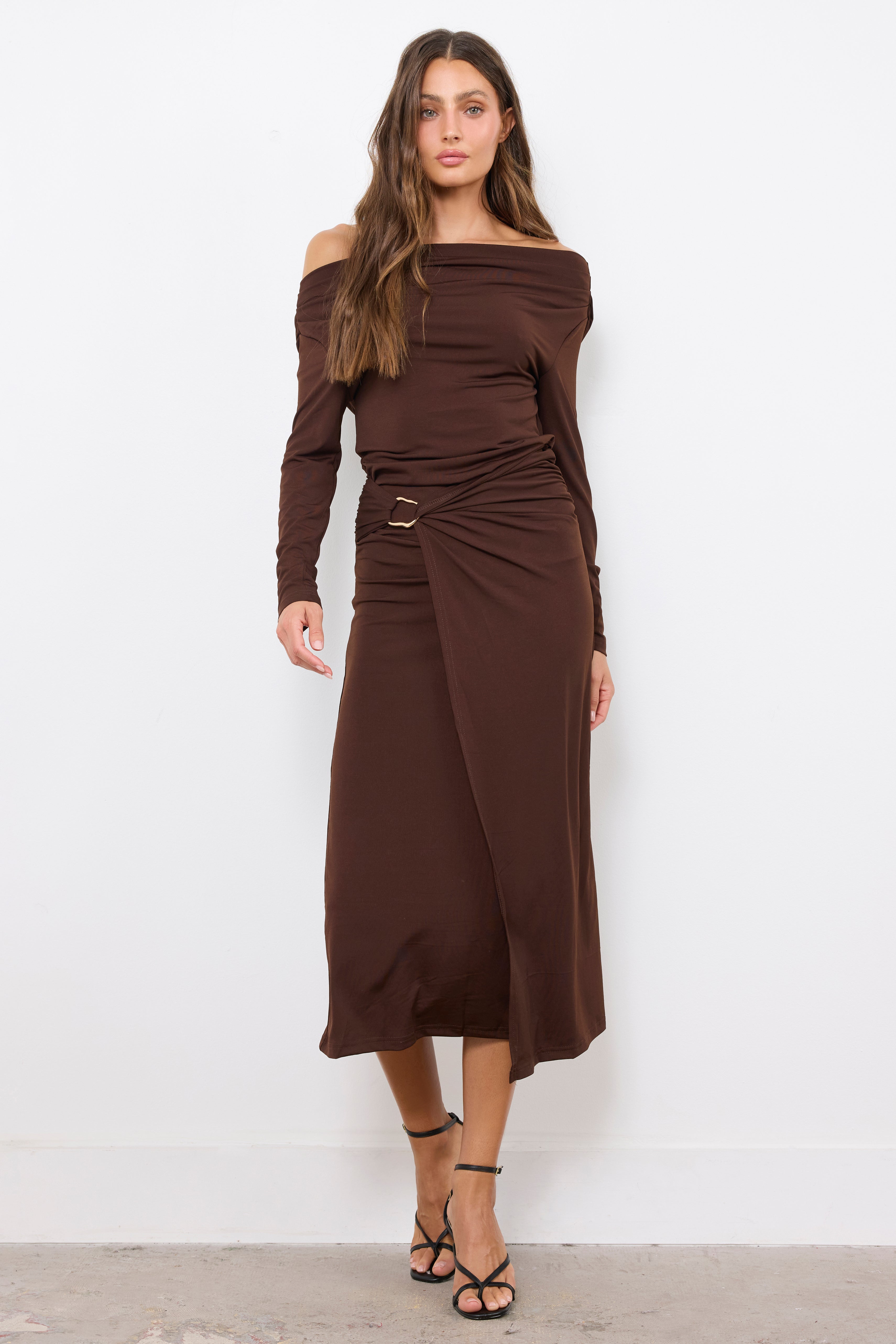 Sensitive Dark Brown Dress