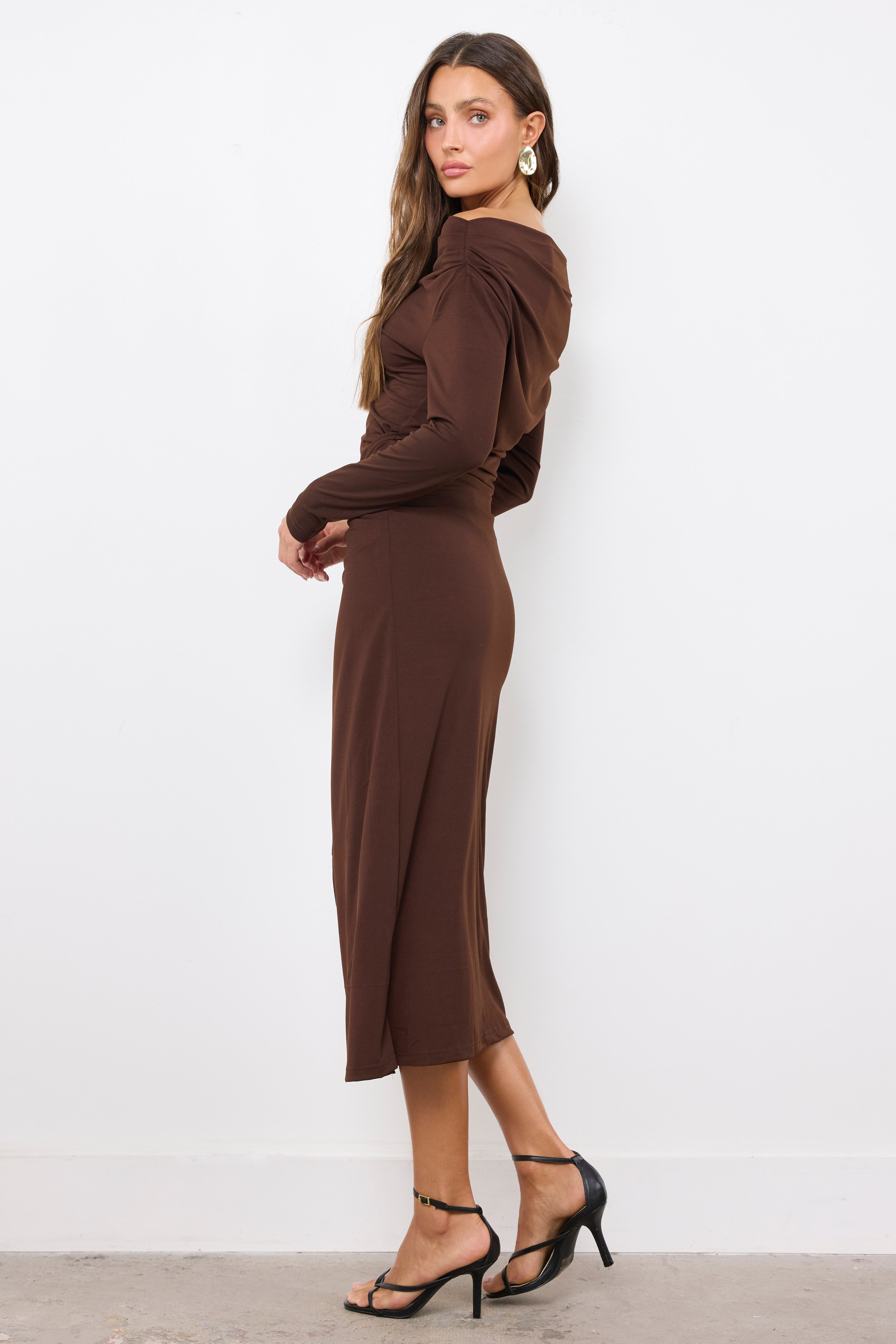 Sensitive Dark Brown Dress