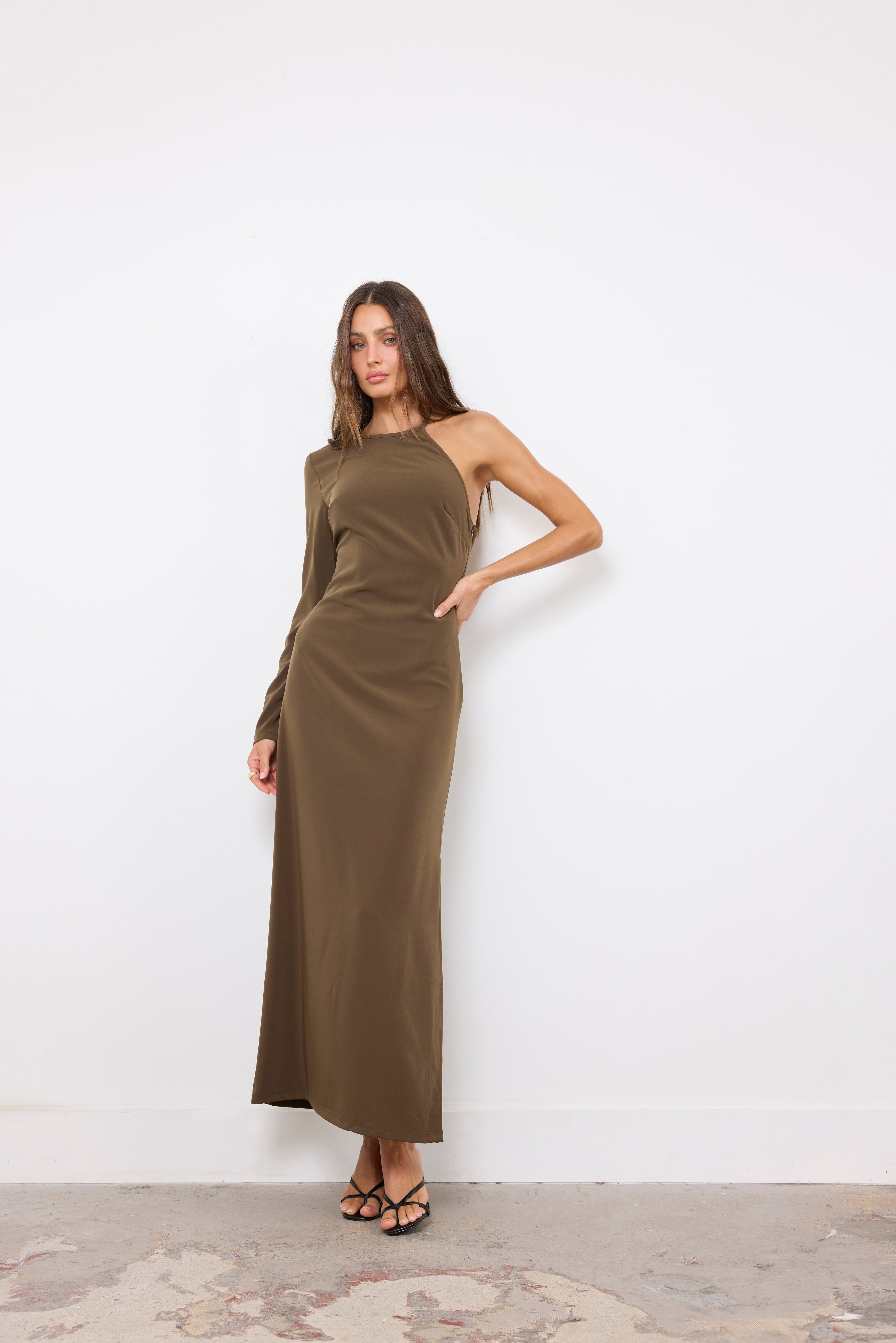 Wish I Knew Brown Dress