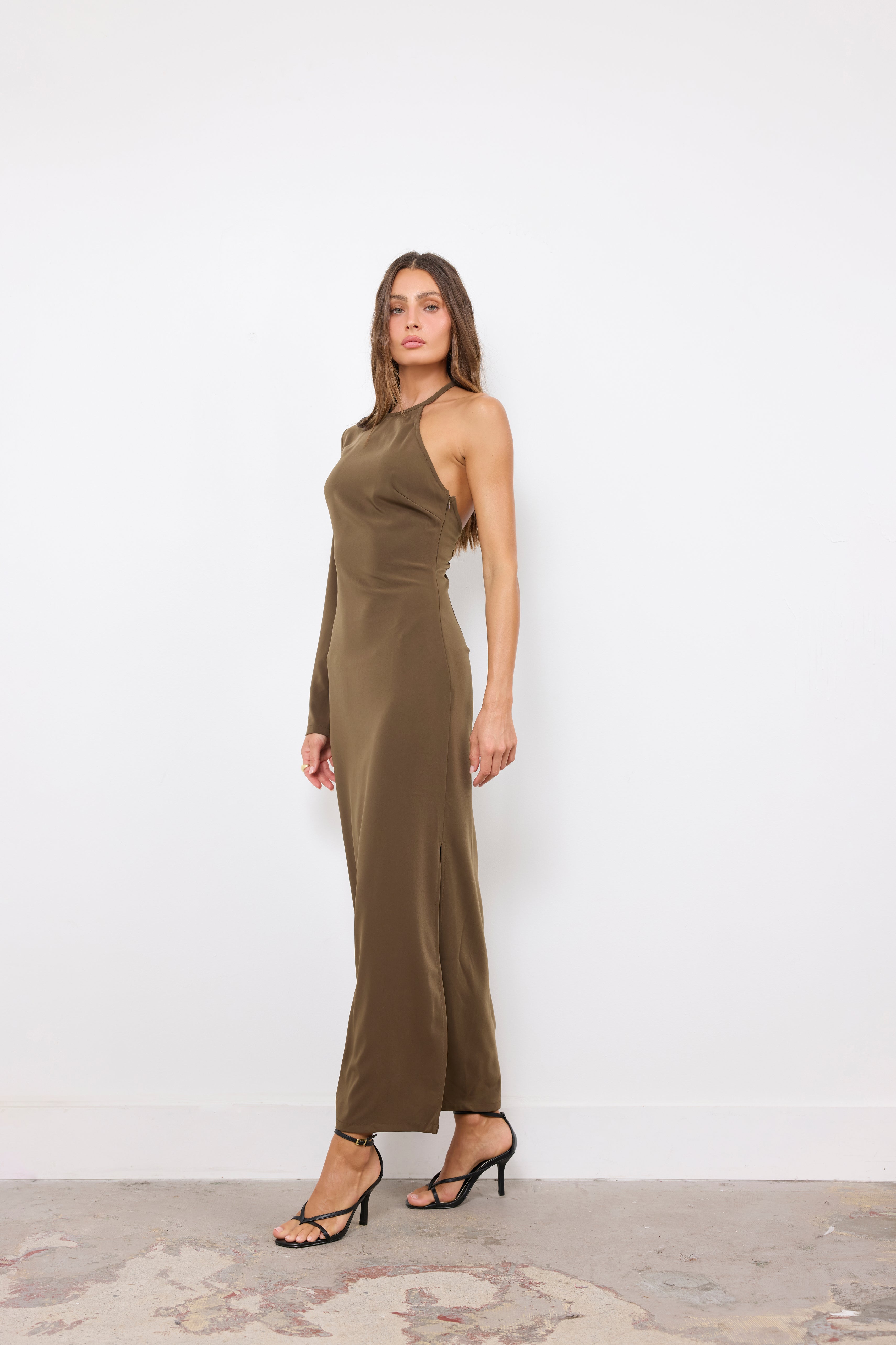 Wish I Knew Brown Dress