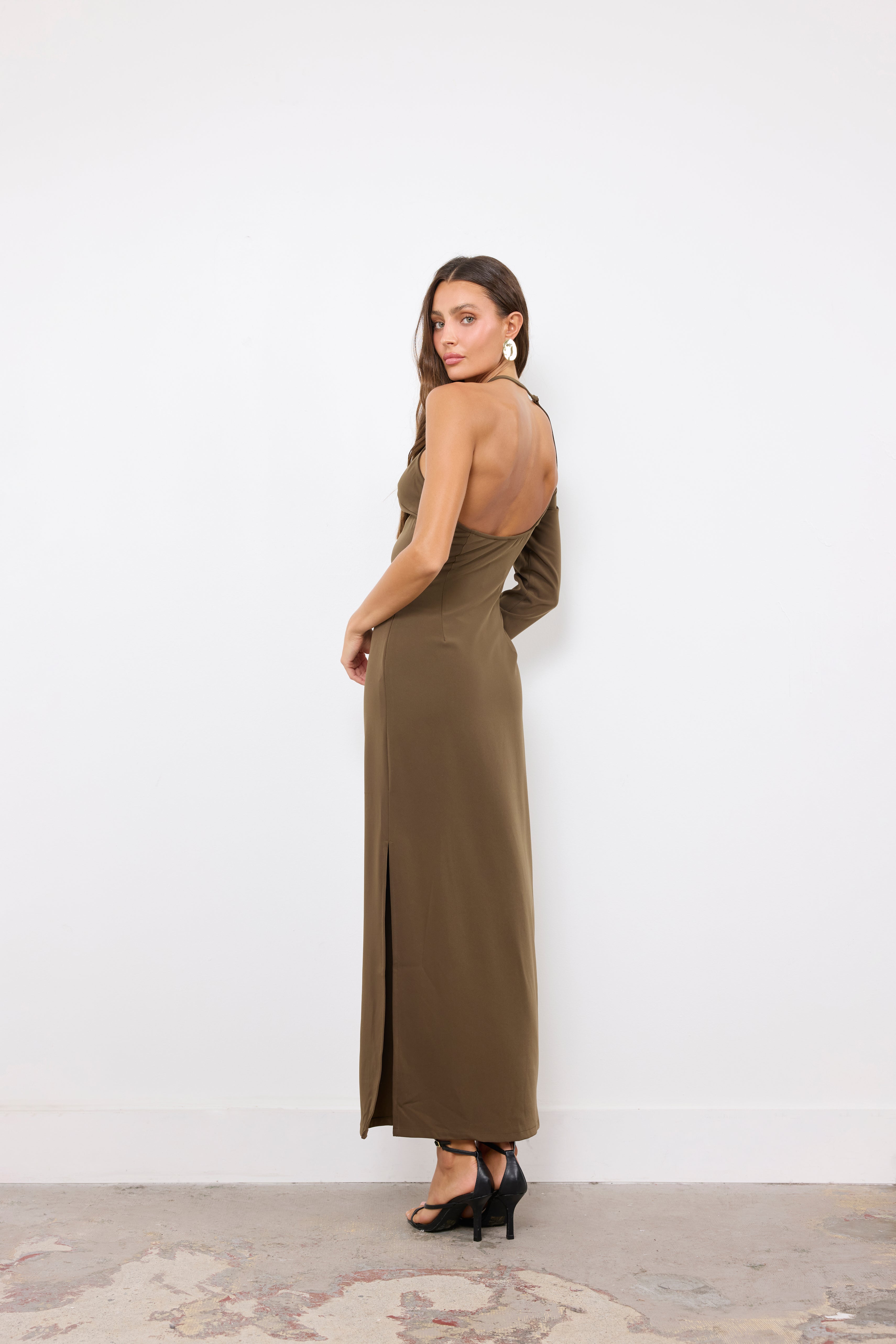 Wish I Knew Brown Dress