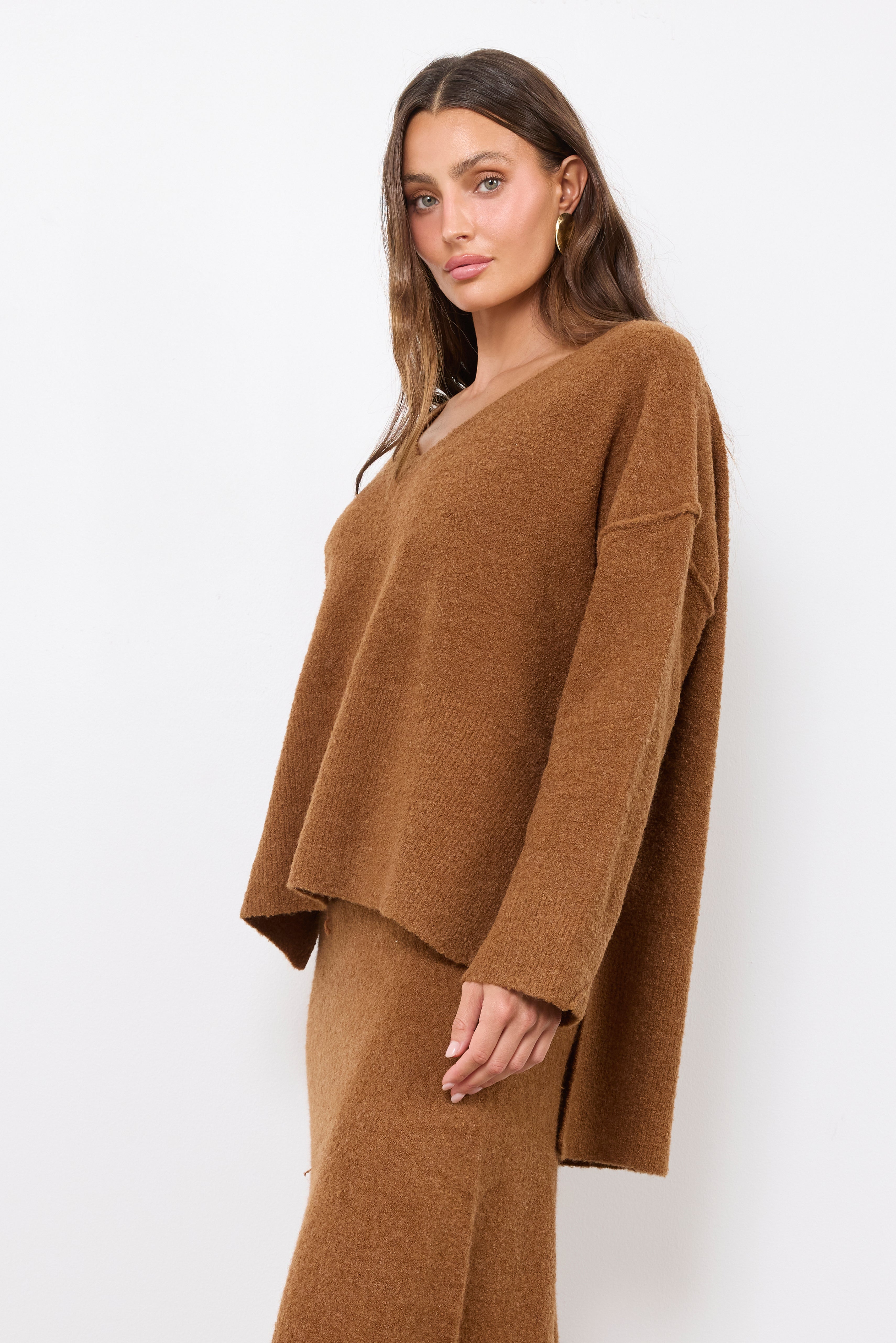Jawa Camel Knit Top