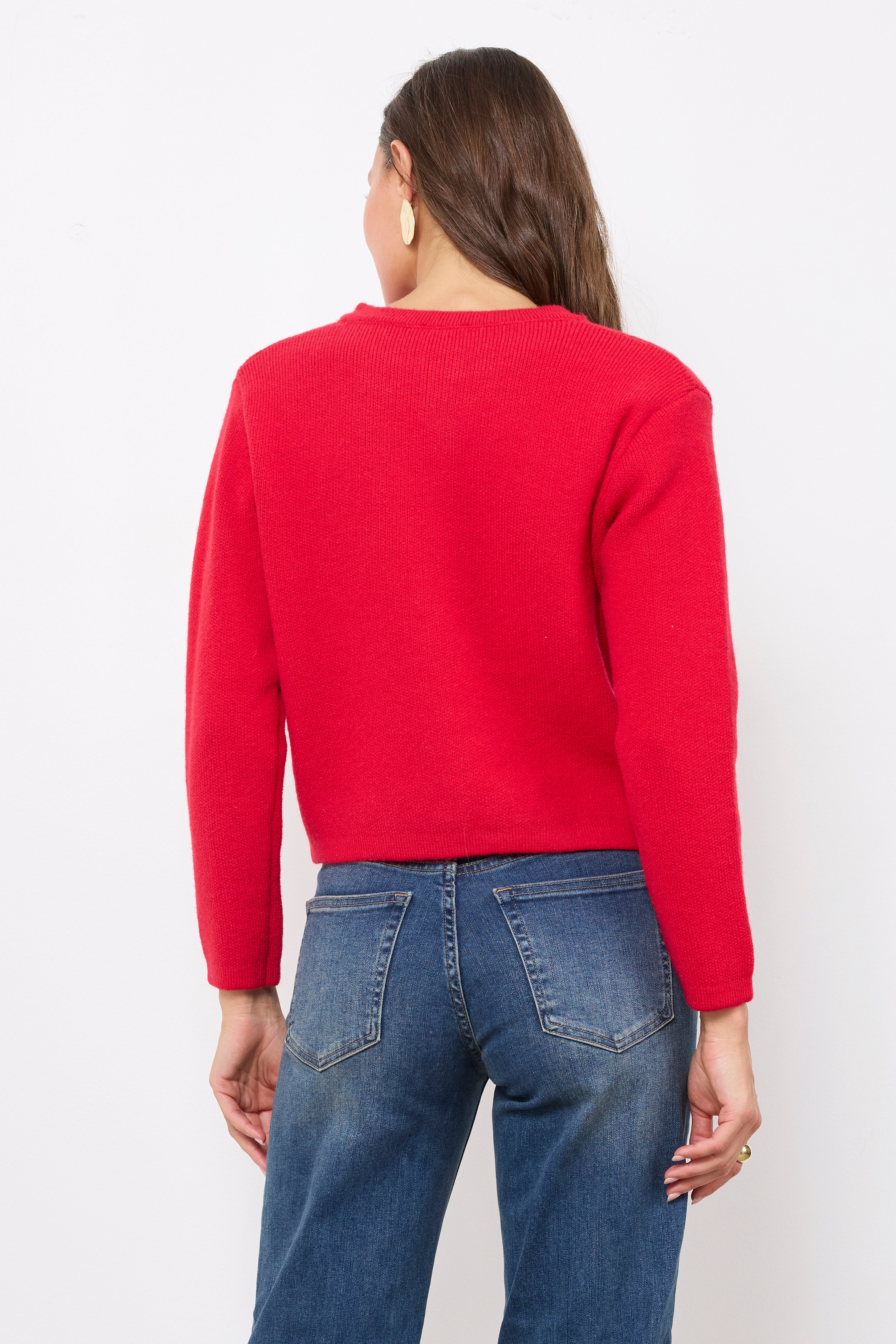 Eye Of The Storm Red Knit Top