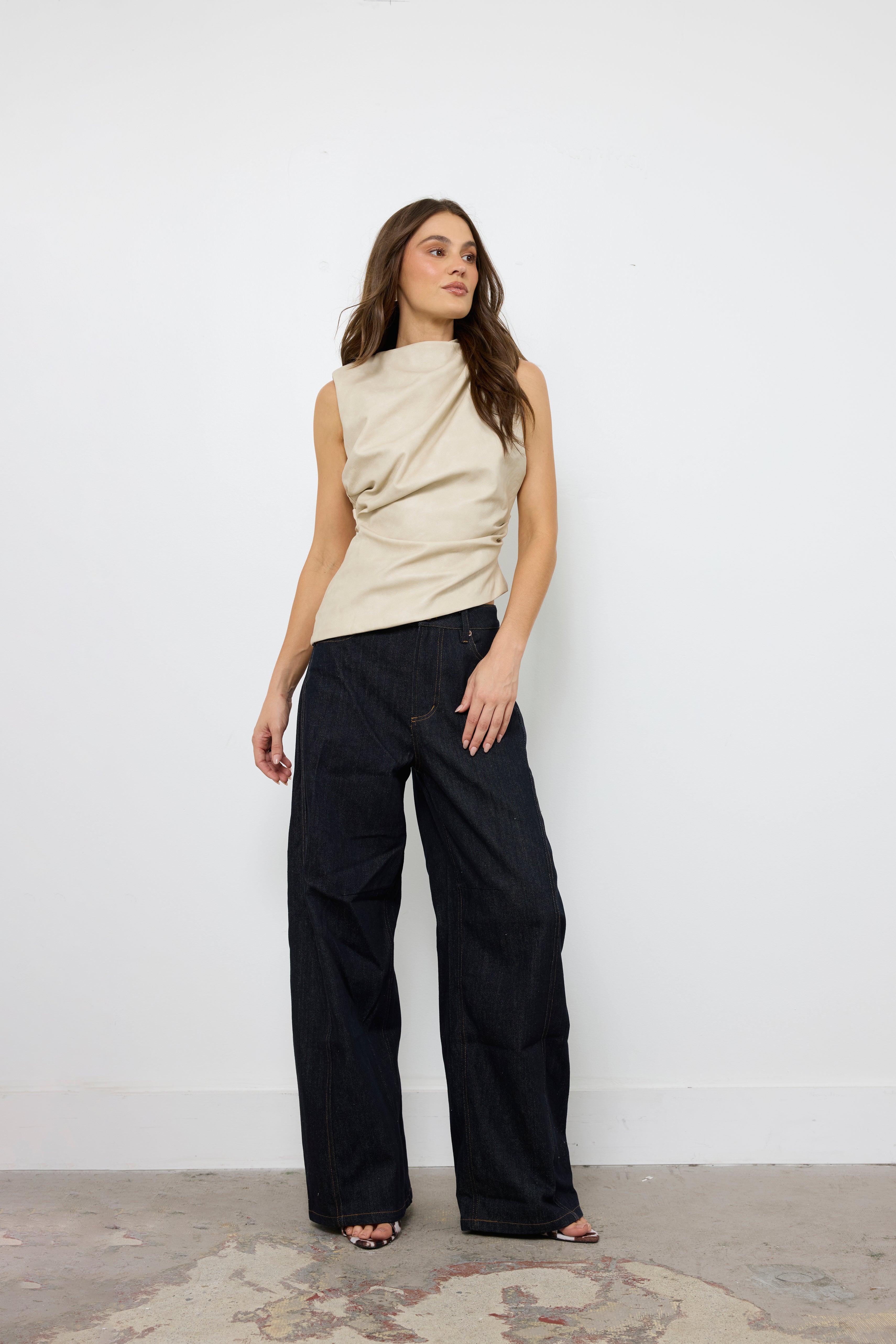 For The Streets Beige Top