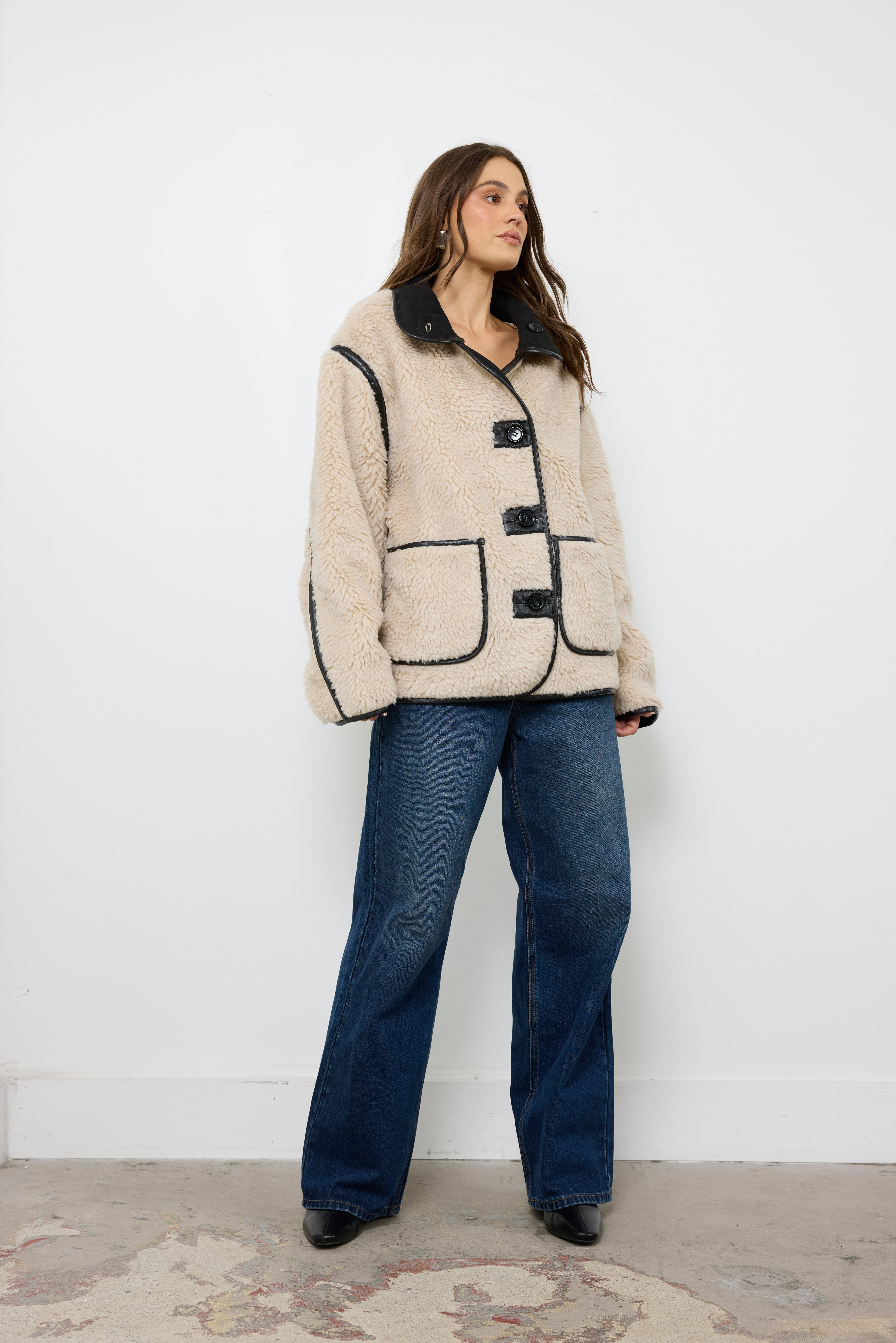 Flip It & Reverse It Ecru Jacket