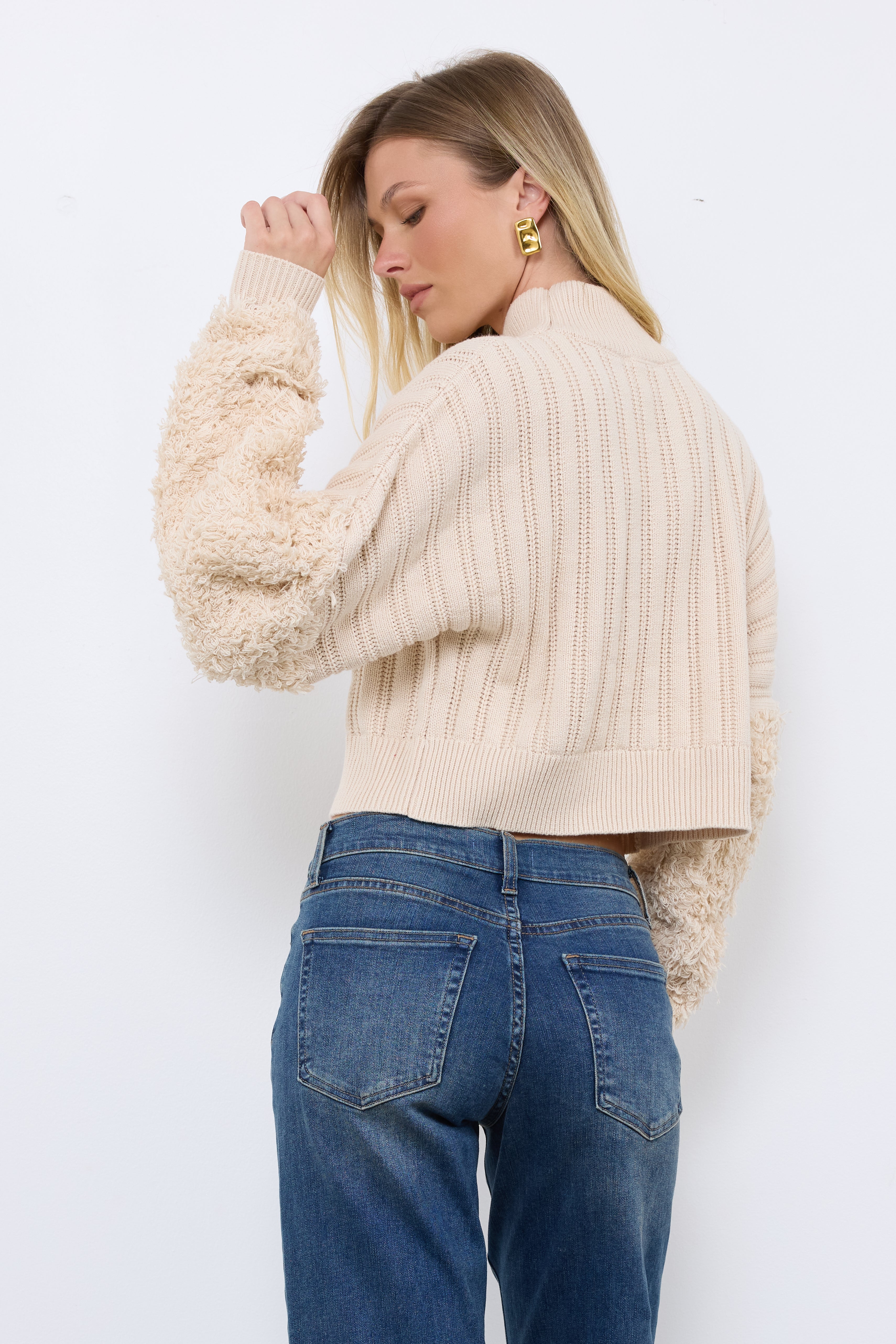 Happens To The Best Of Us Sand Knit Top