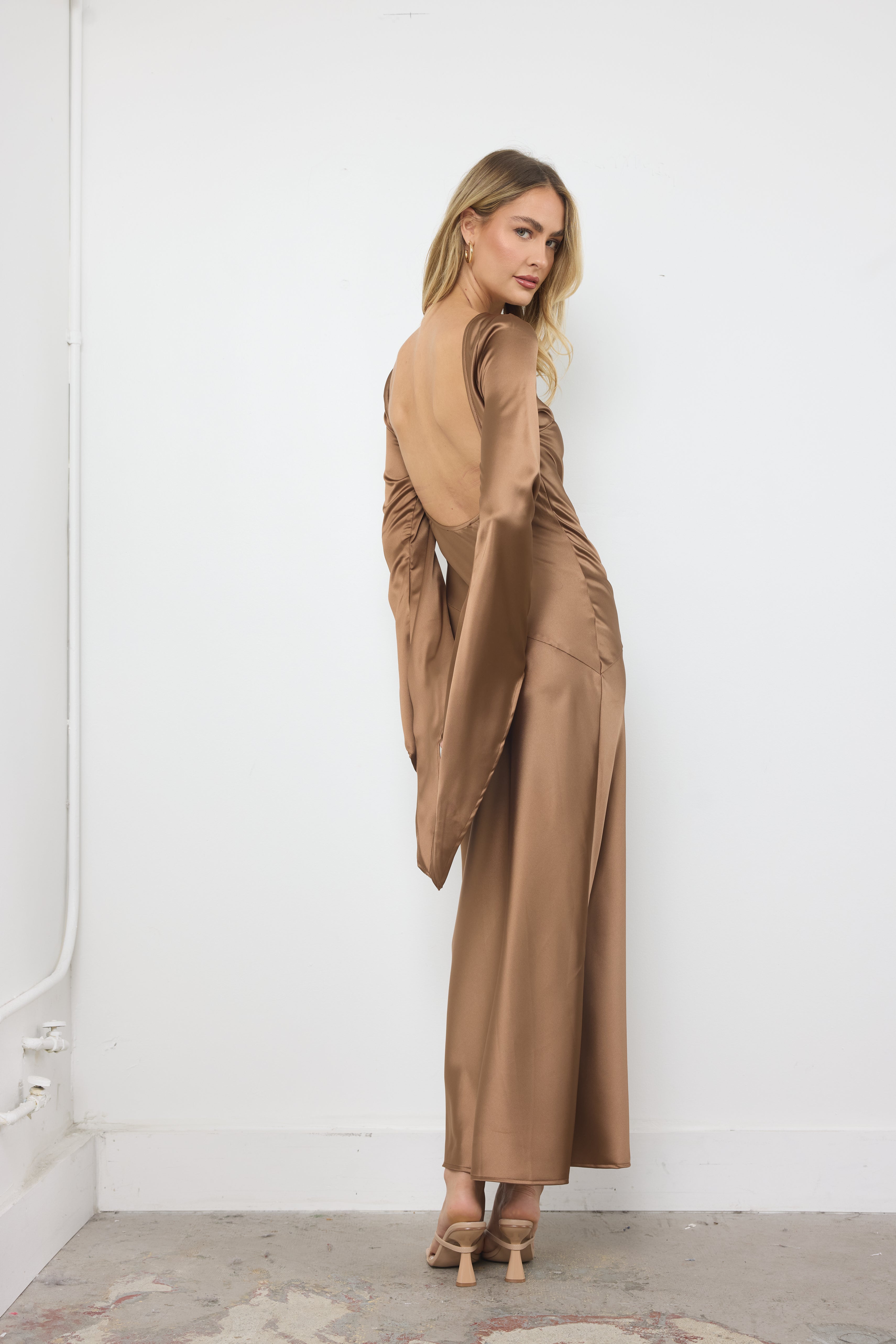 Give It Different Meanings Dark Taupe Dress