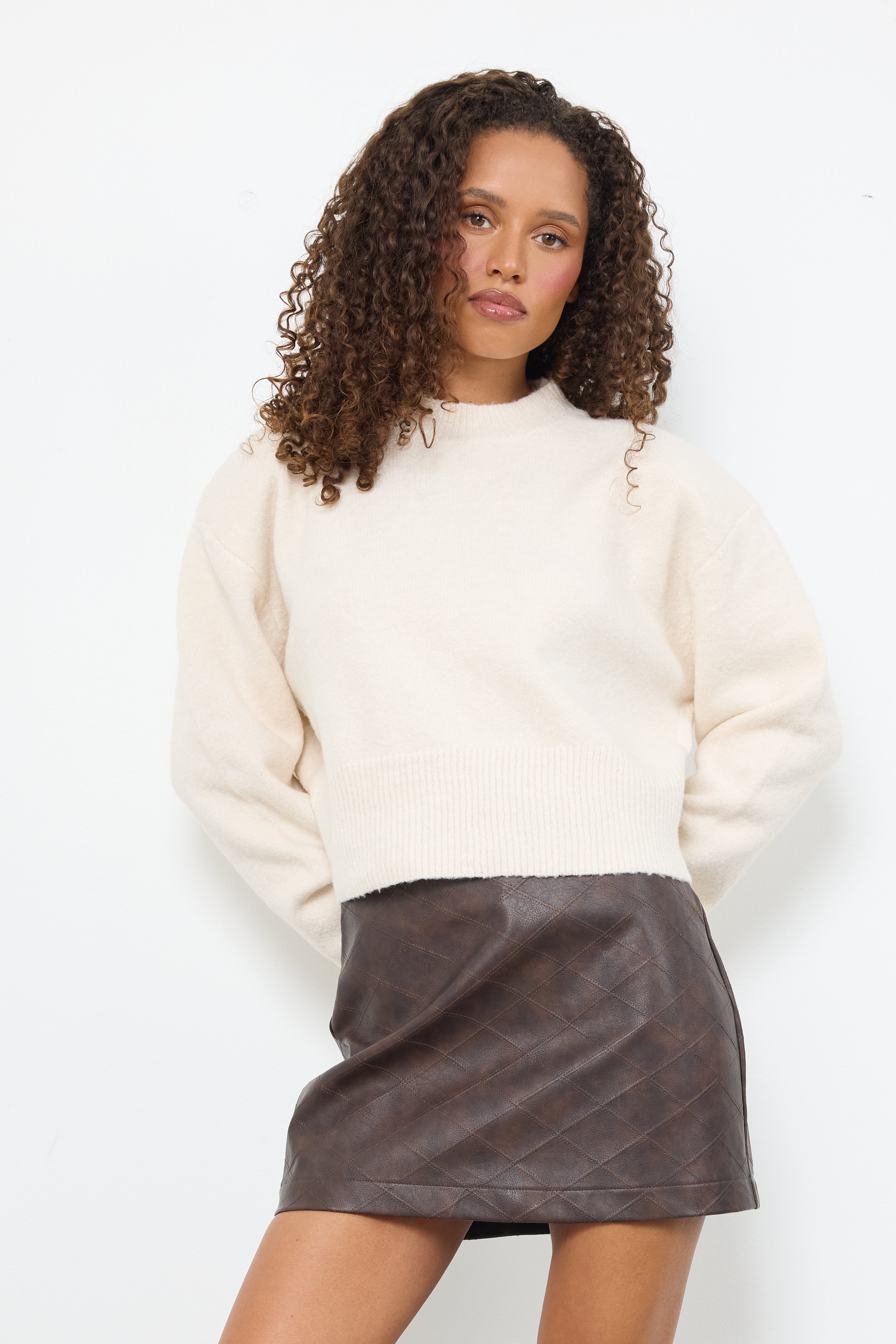 Feelin' Cozy Cream Knit Top