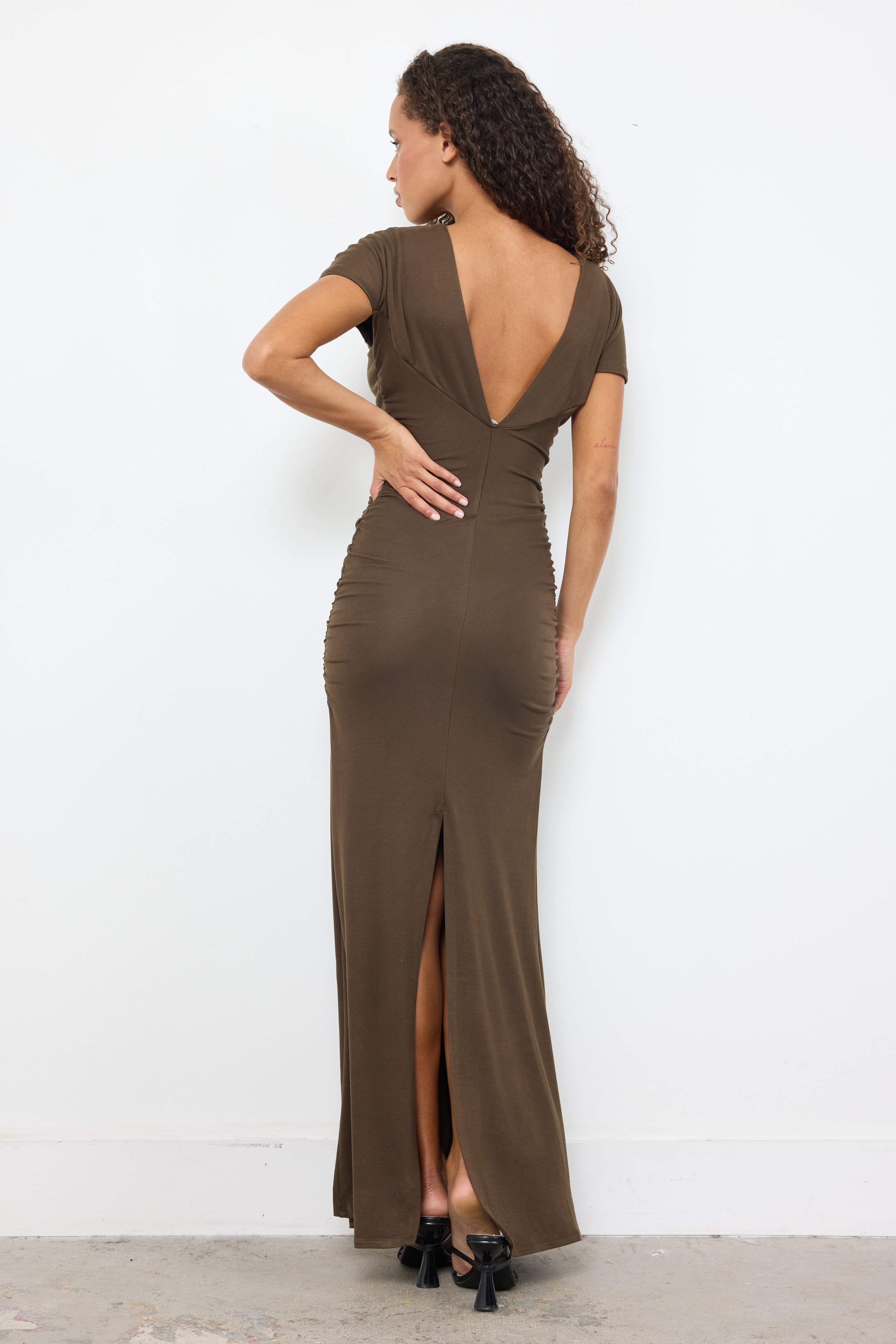 Sneak Peak Dark Olive Dress